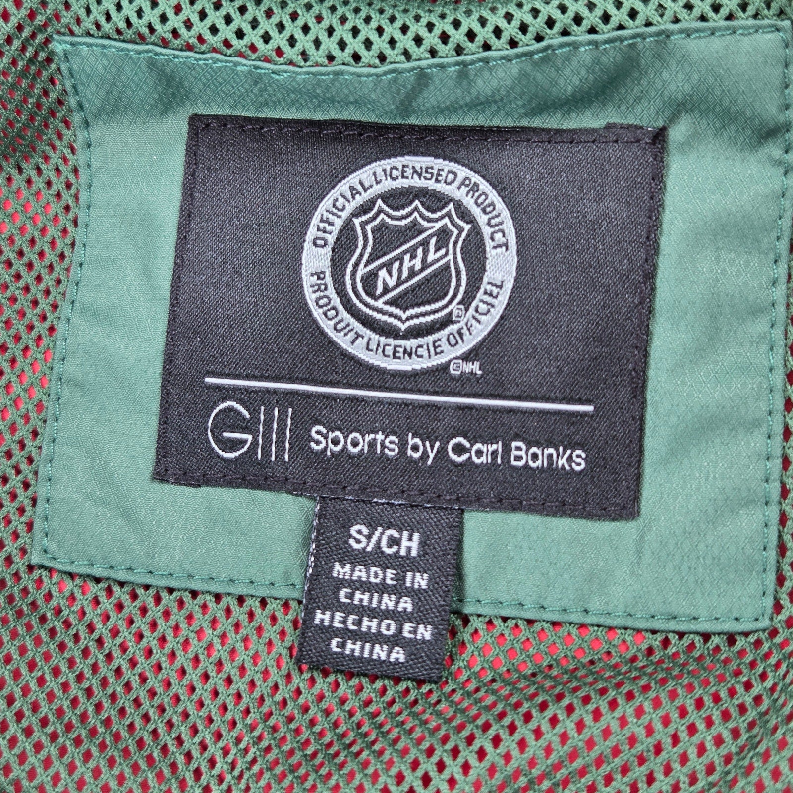 Minnesota Wild G-III Sports Hooded Windbreaker Jacket NWT Small NHL