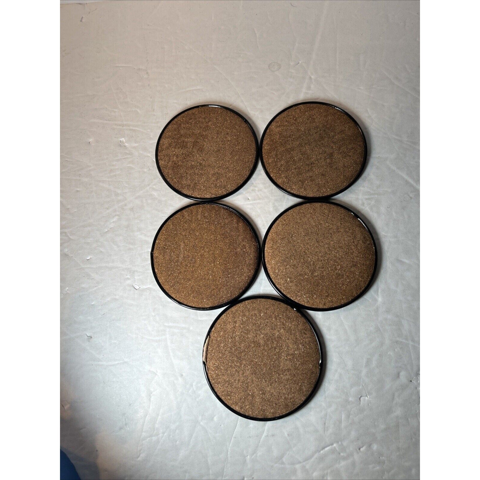 Fan-Made Darth Vader Coaster Set (5) Star Wars Inspired Cork Back – Rare Find