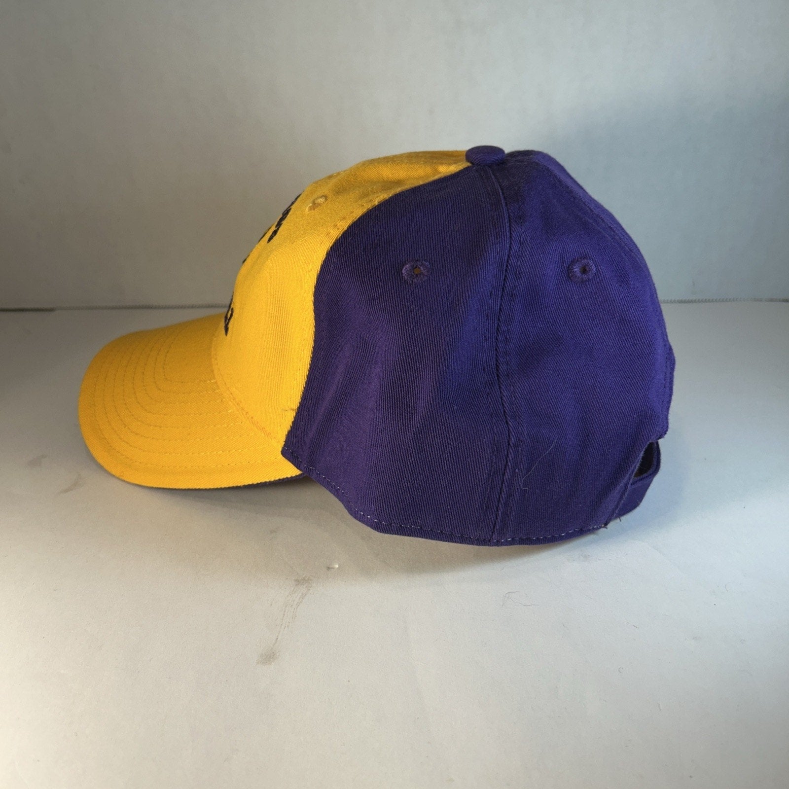Minnesota Vikings NFL Team Apparel Gold Purple Adjustable Hat OSFA New