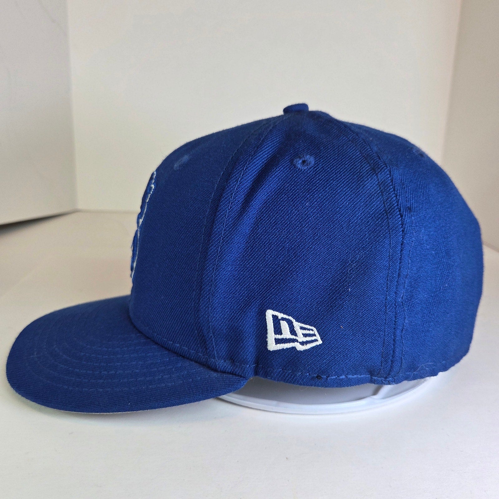 New Era 59FIFTY NY Knicks Hardwood Classics Blue Fitted Hat 7 5/8 Wool NBA
