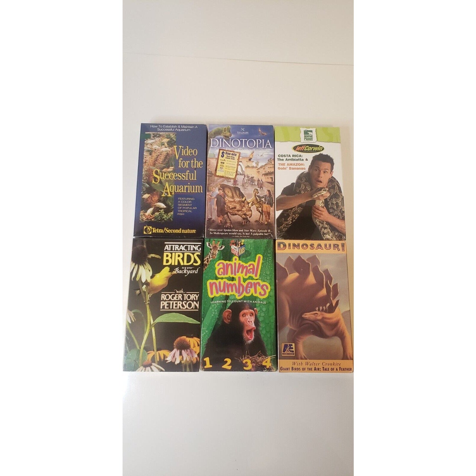 VHS New Sealed Lot of 6 Animal Themed Tapes