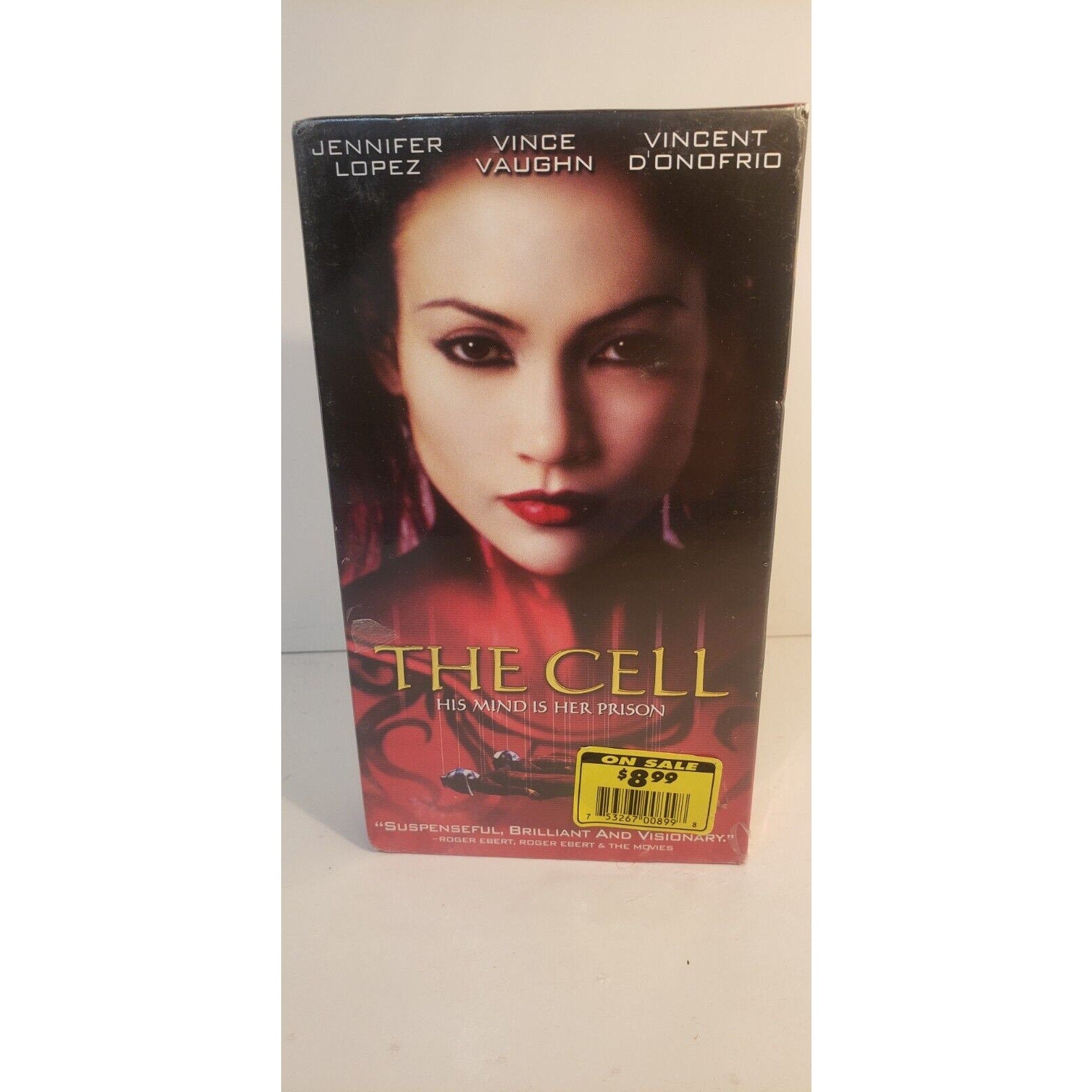 The Cell VHS New Sealed Jennifer Lopez Vince Vaughn Vincent D'Onofrio