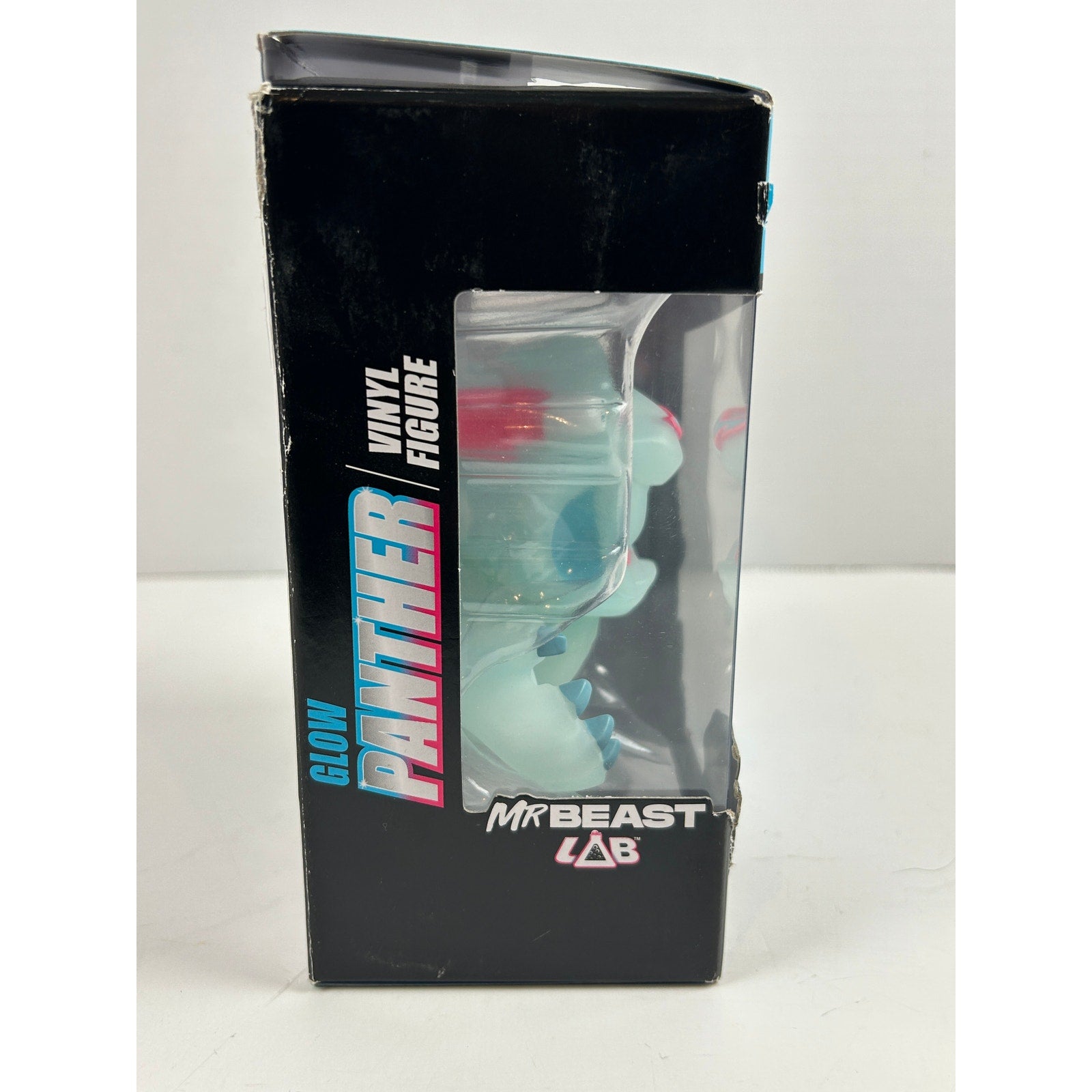MrBeast Lab Glow Panther Vinyl Figure - Used / Opened Box - Glow in Dark