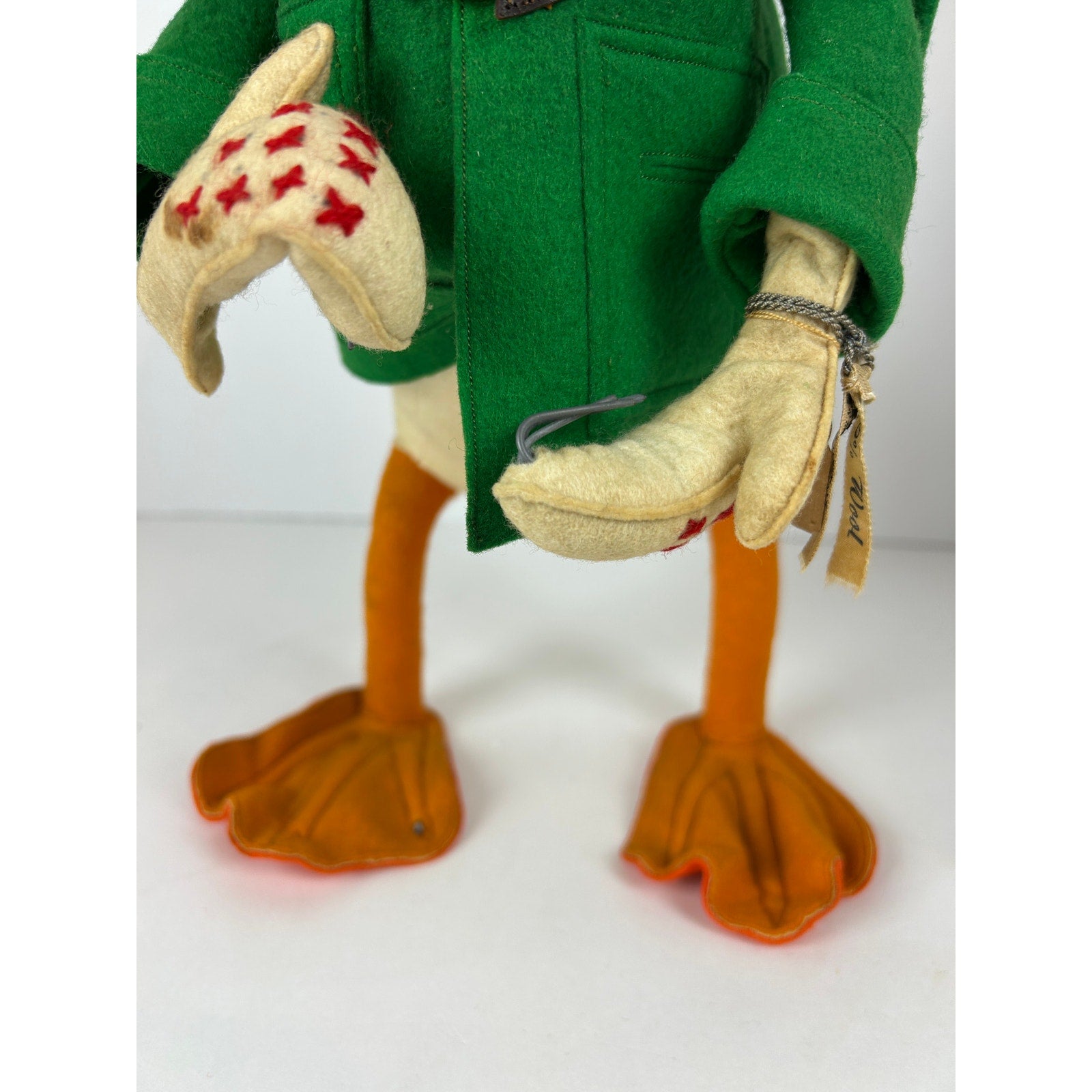 Vintage Wool Felt Donald Duck Figure Made in Italy for Saks Fifth Avenue
