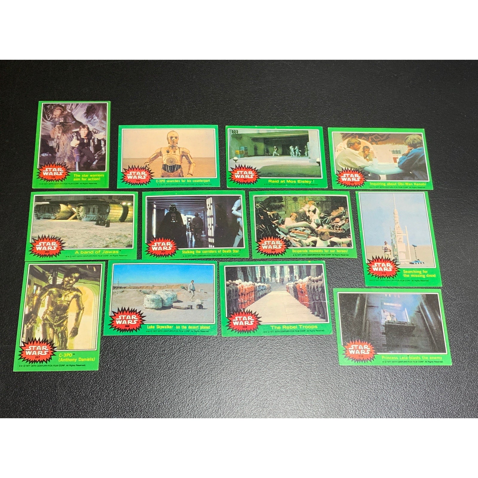 Star Wars 1978 Series 4 (B) Complete Card & Sticker Set Very Good Condition