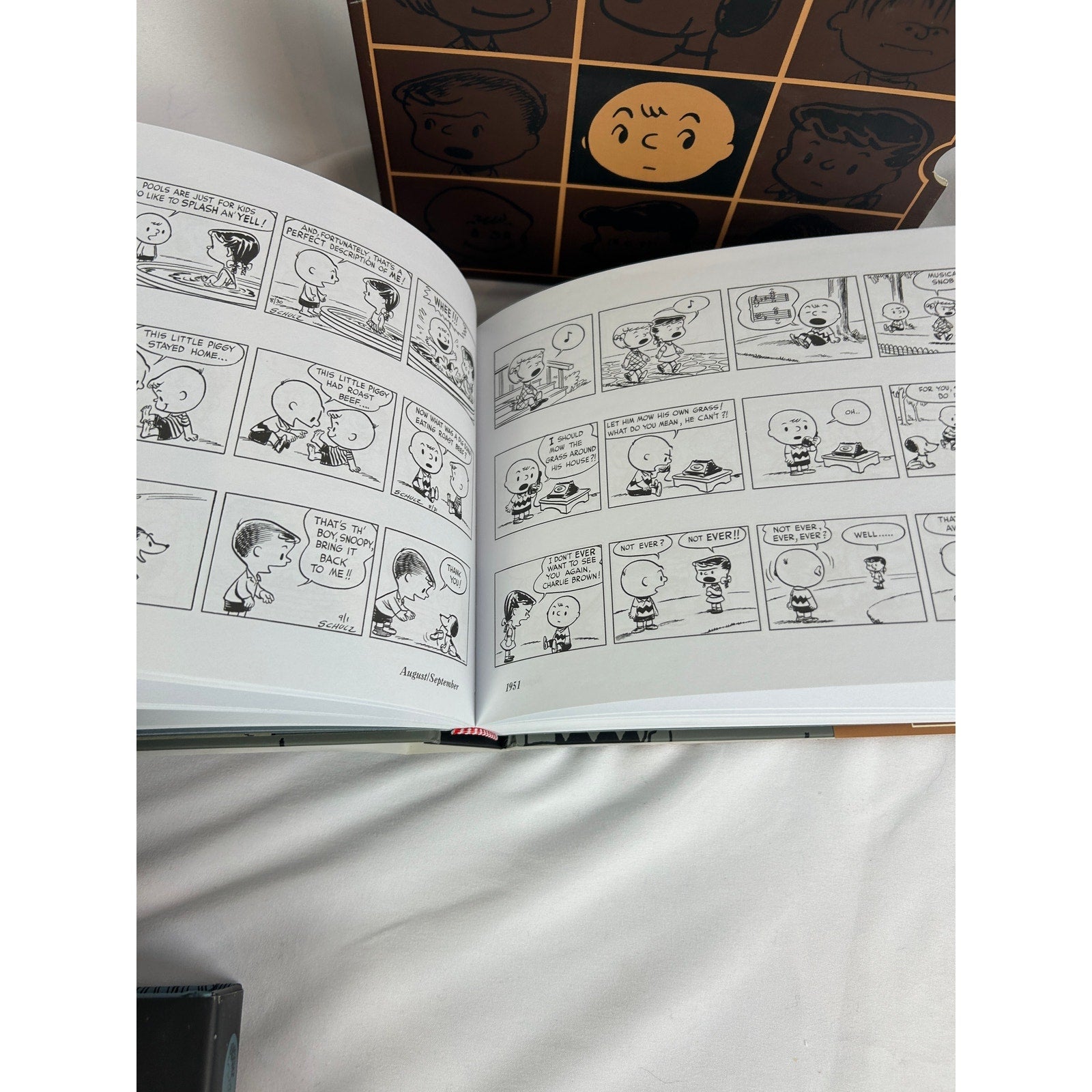 The Complete Peanuts Vol 1-2 Box Set 1950-1954 Fantagraphics Hard Cover