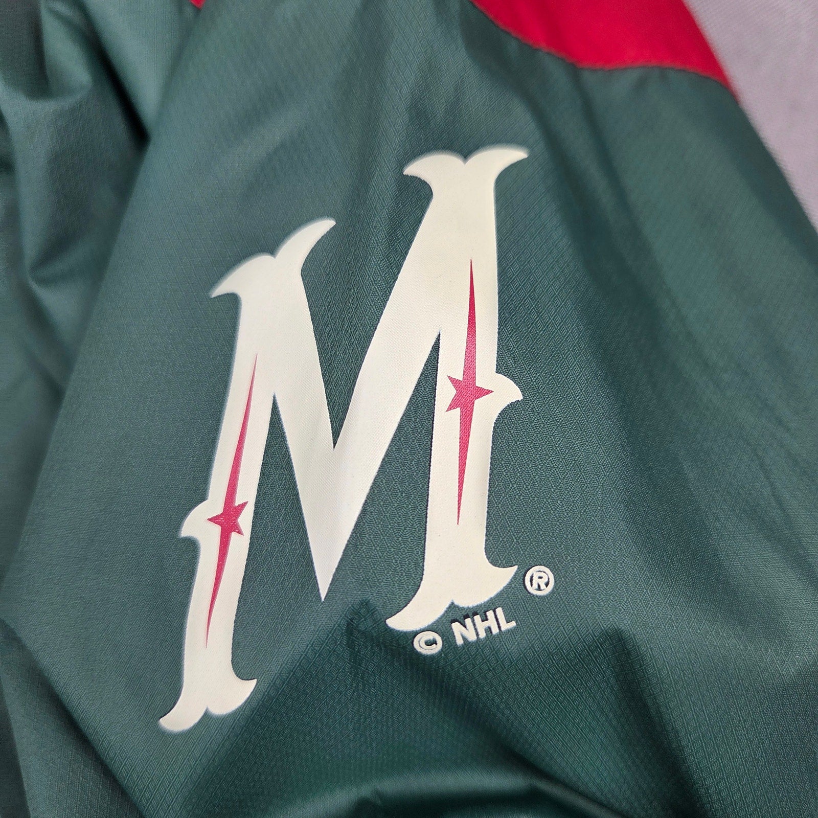 Minnesota Wild G-III Sports Hooded Windbreaker Jacket NWT Small NHL