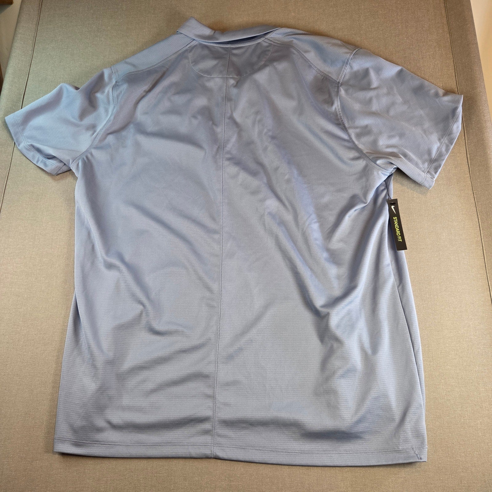 Nike Dri-Fit Polo Shirt XXL Light Blue Standard Fit NWT
