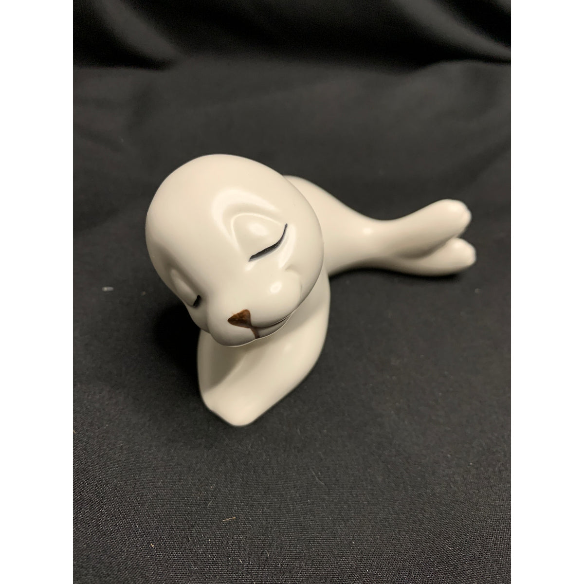 Vintage Home Interiors HOMCO Baby Seal Ceramic Figurines Pair 1145 Box