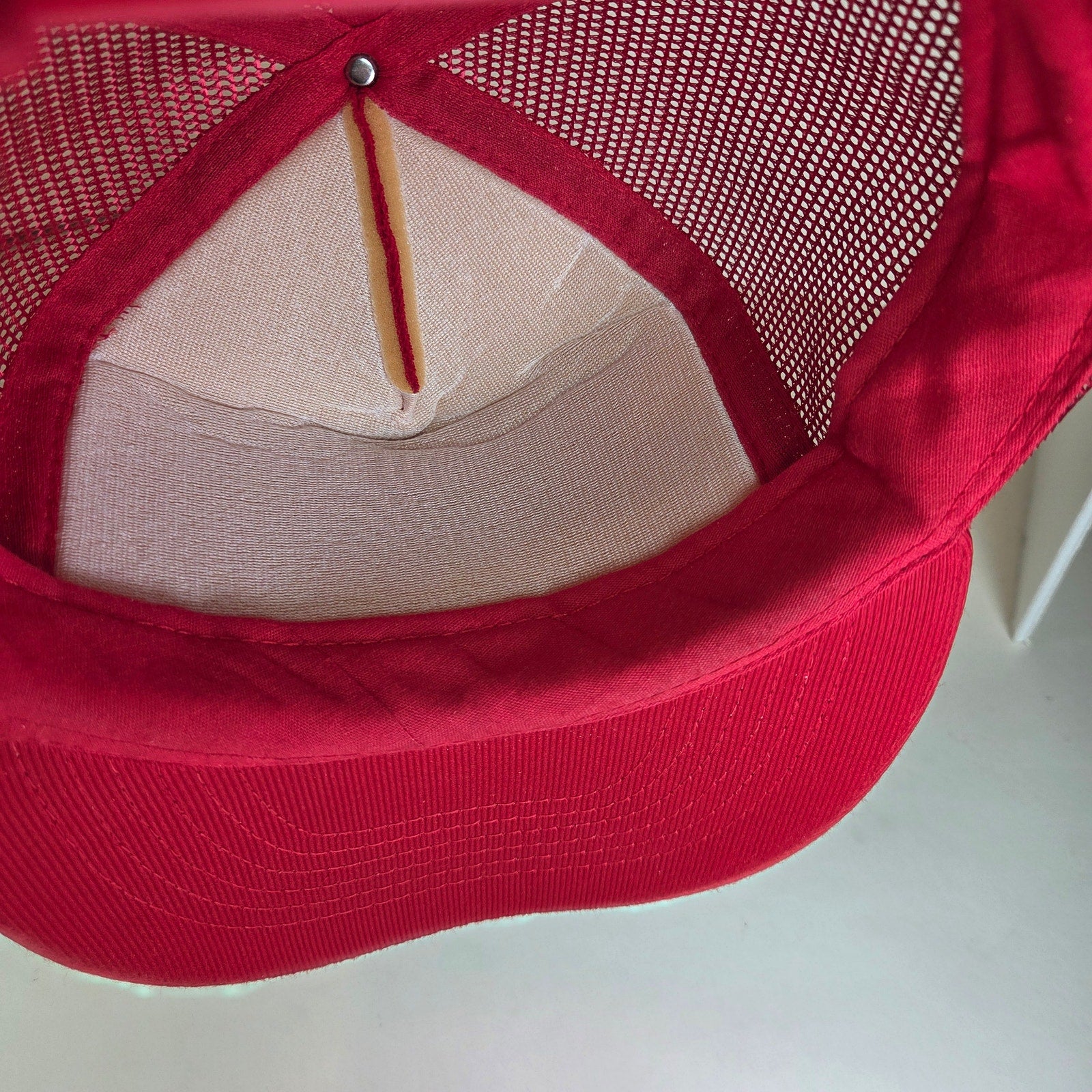 80s Capital Banning Junction Red Mesh Foam Snapback Trucker Cap Philippines