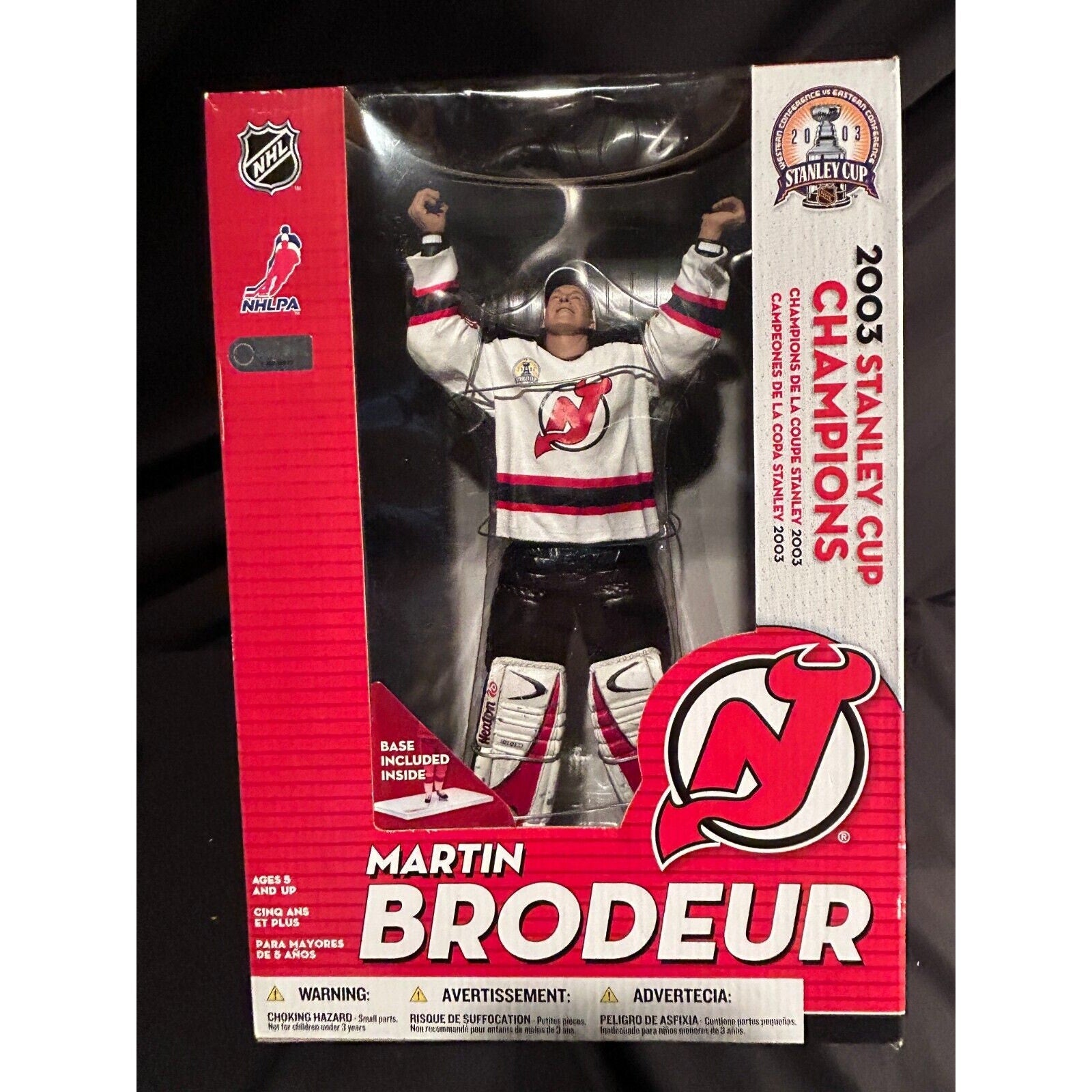 Martin Brodeur McFarlane NHL Series 2 12" Devils Stanley Cup Champions Figure NIB HOF