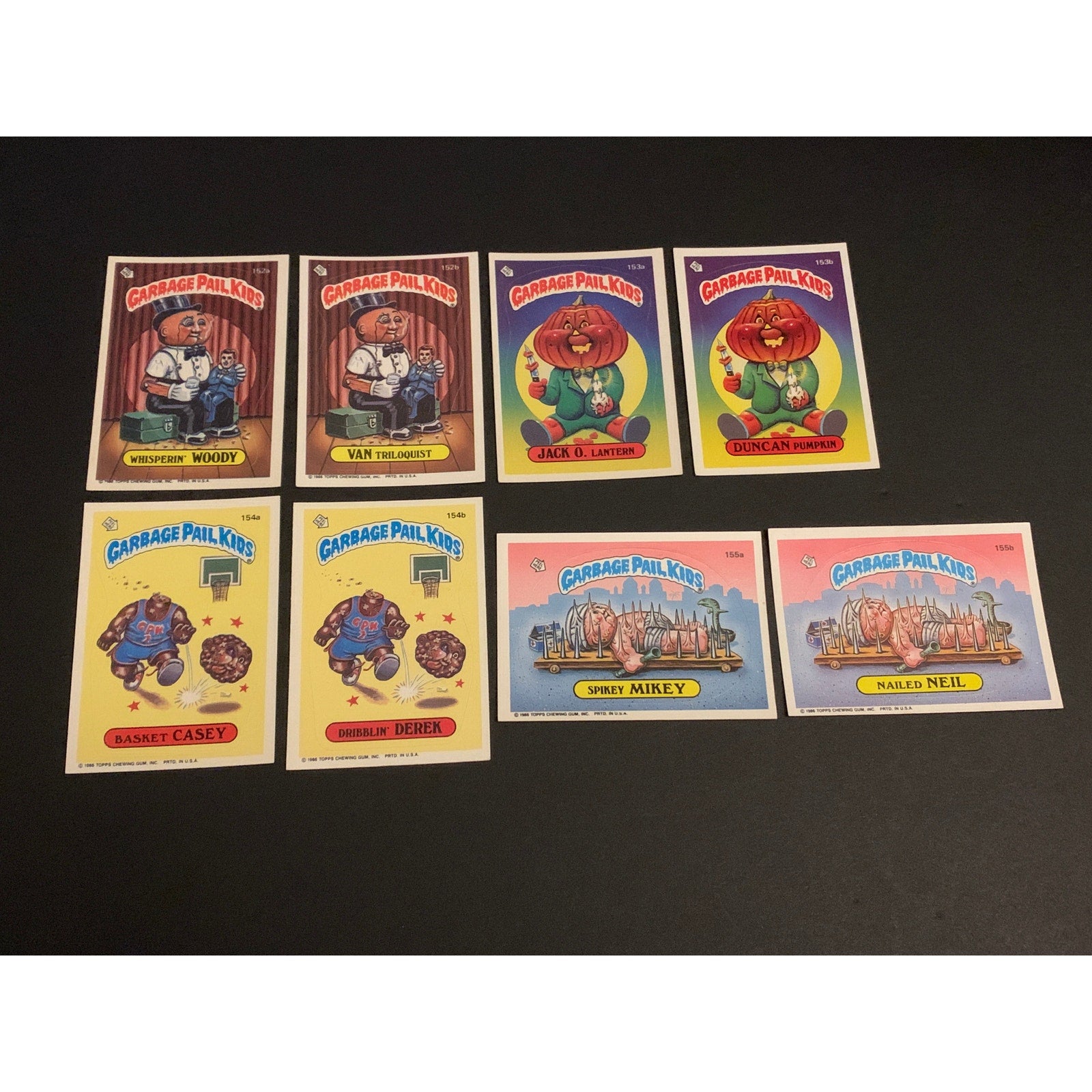 1986 Topps Garbage Pail Kids Series 4 Complete Set w/ Reese Pieces Crystal Gale