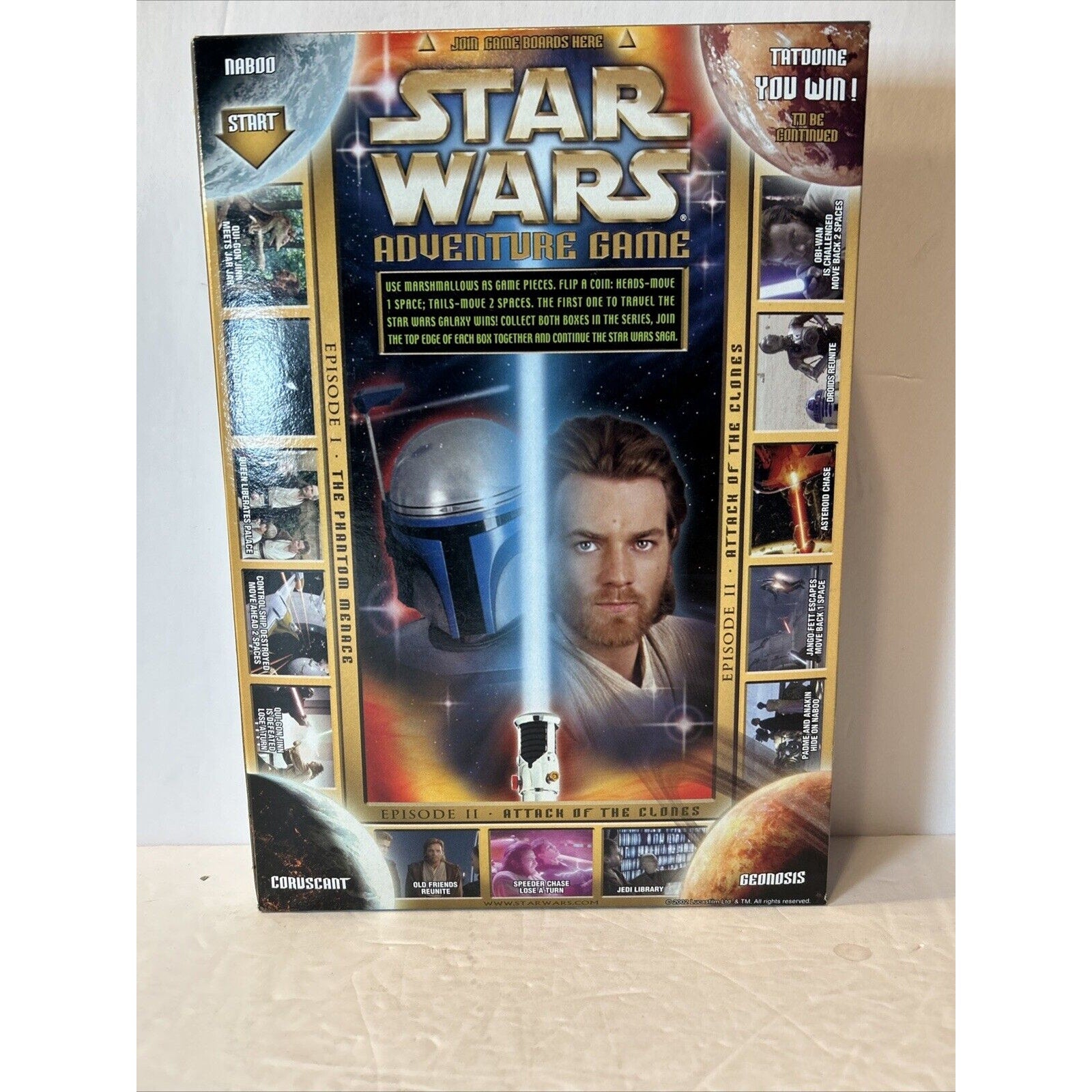 2002 General Mills Star Wars Episode II Sealed Cereal Boxes Collectors 1 & 2