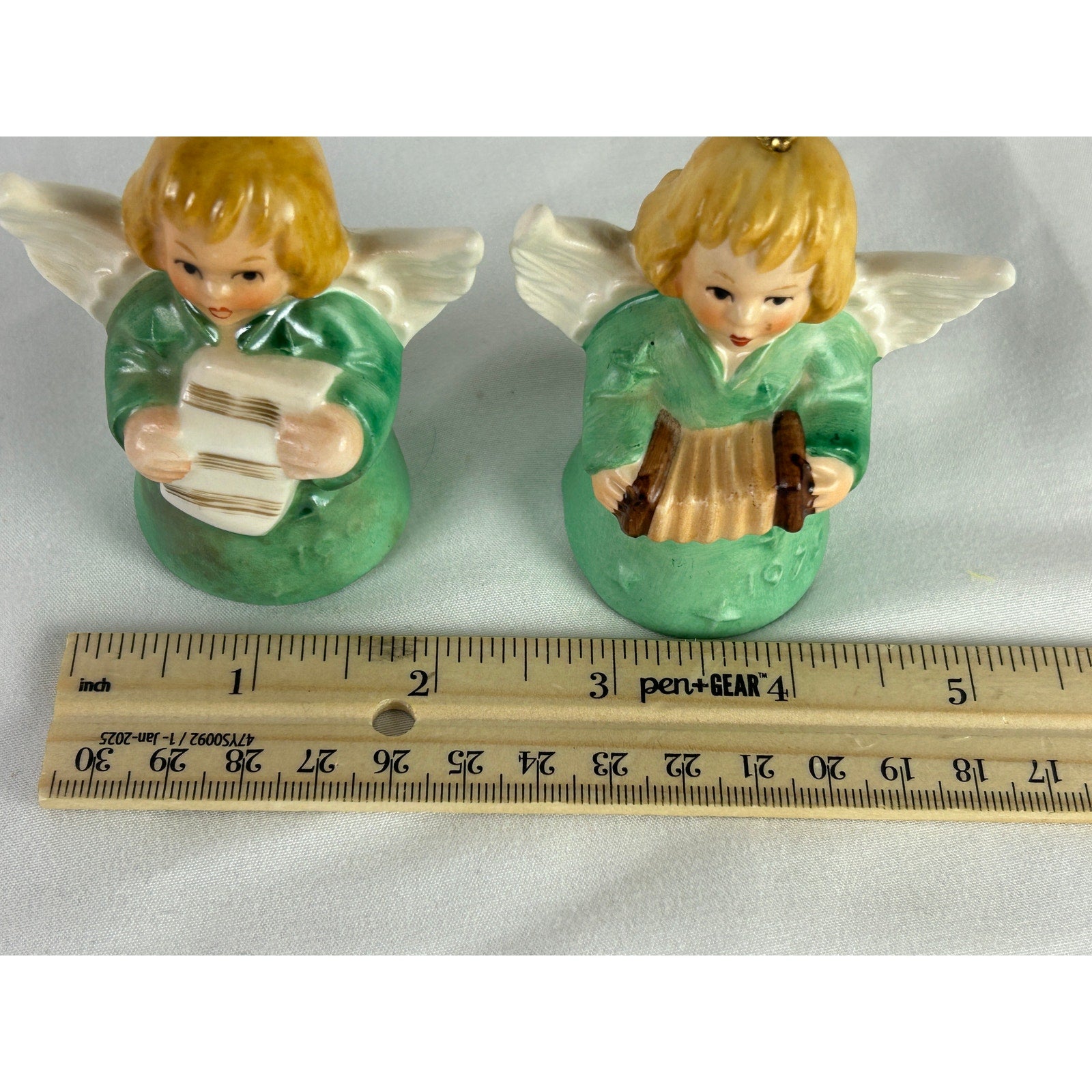 Goebel W Germany Angel Bell Ornament Set 1979 Musician Choir