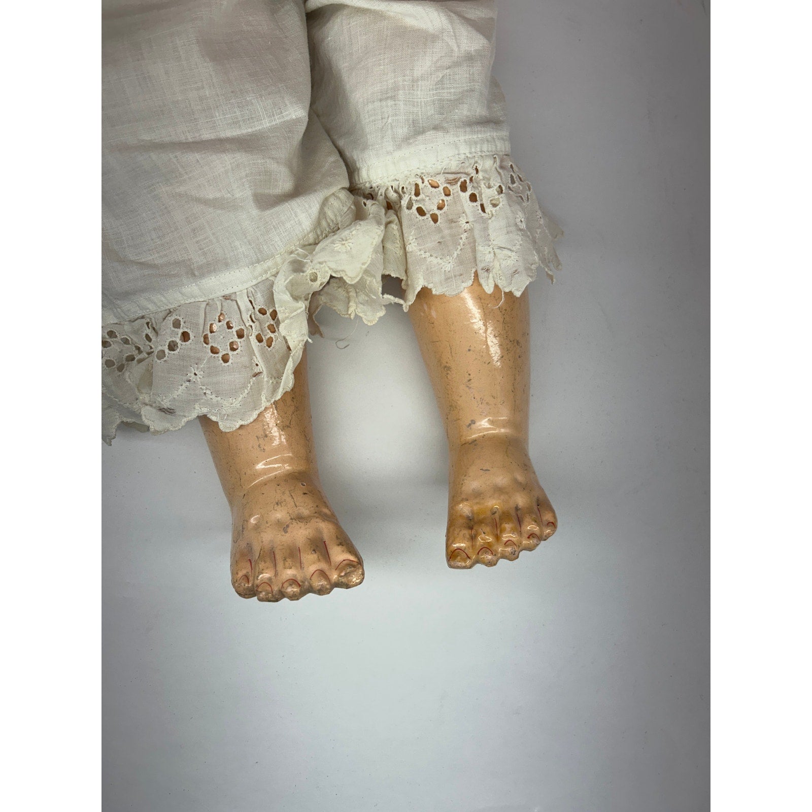 Kley & Hahn Walkure 29” bisque doll - blue sleep eyes - 4 teeth - c1900s Germany