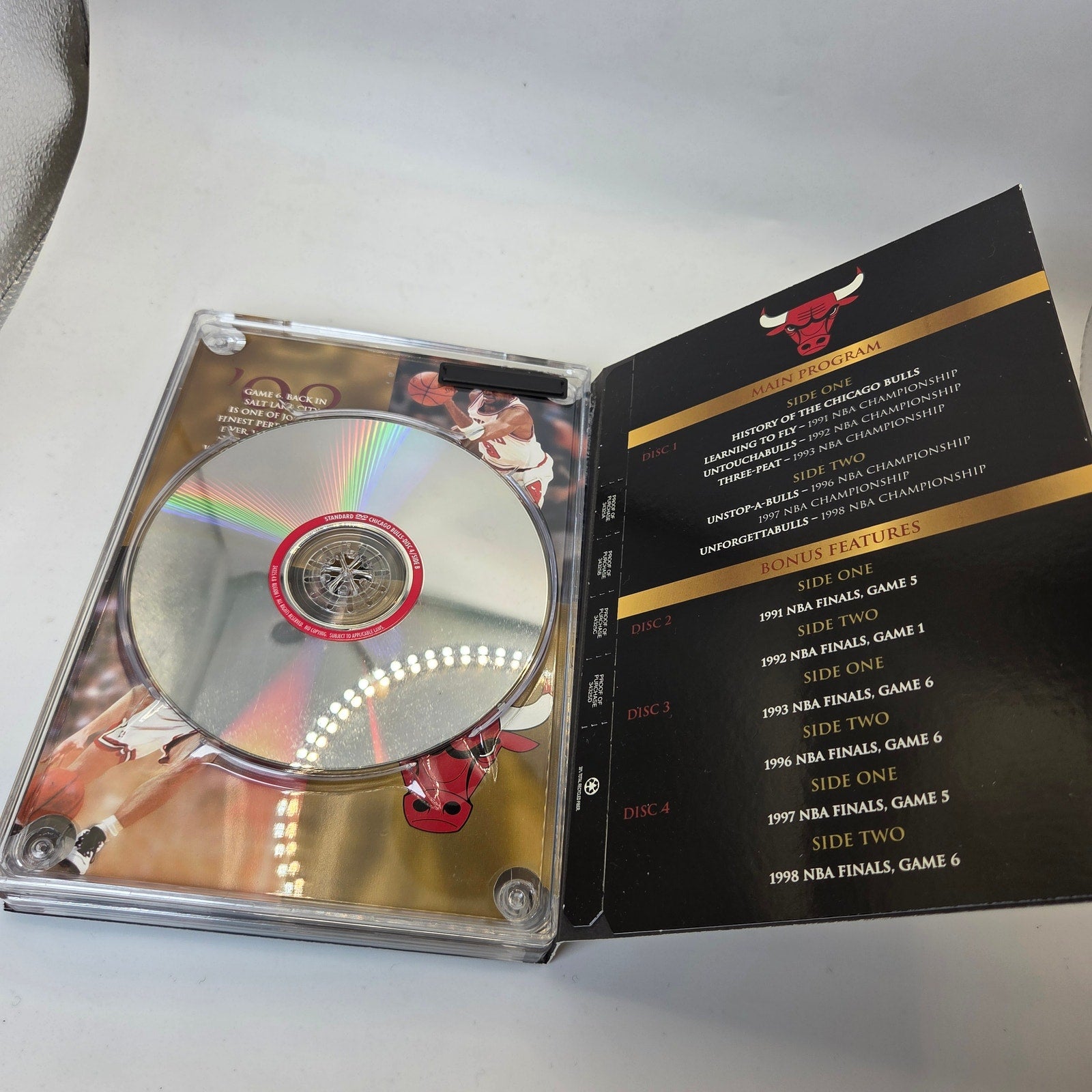 NBA Dynasty Series Chicago Bulls The 1990s 4 Disc DVD Set Jordan Pippen