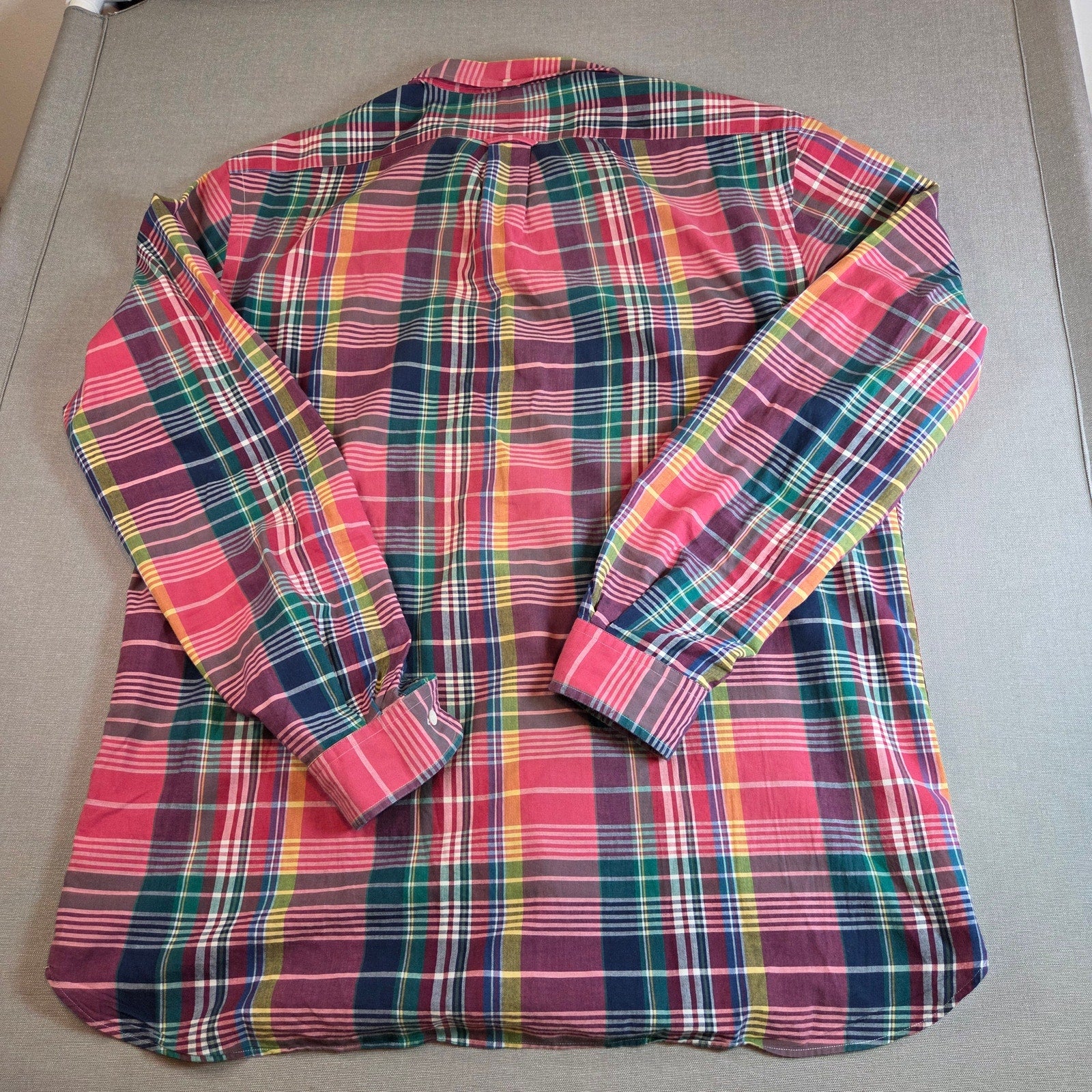 Polo Ralph Lauren XL Plaid Cotton Button Down Shirt Long Sleeve Multicolor