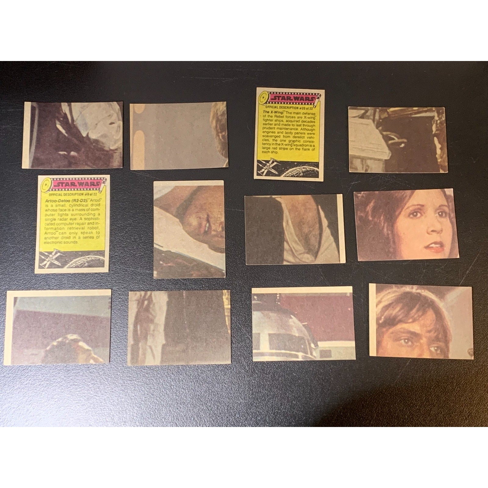 1977 Topps Star Wars Series 1 Yellow Complete Set with Stickers Excellent+