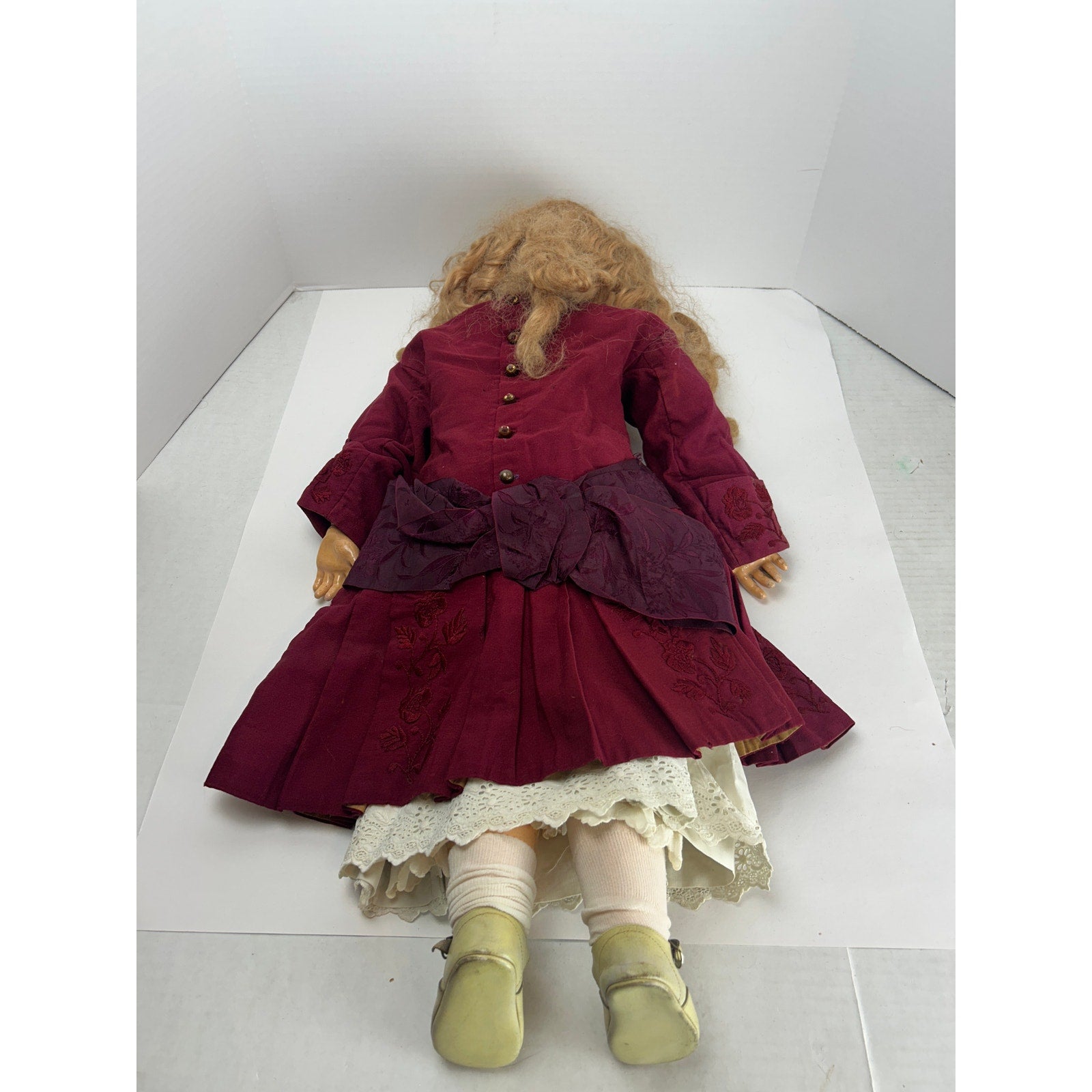 Kley & Hahn Walkure 29” bisque doll - blue sleep eyes - 4 teeth - c1900s Germany