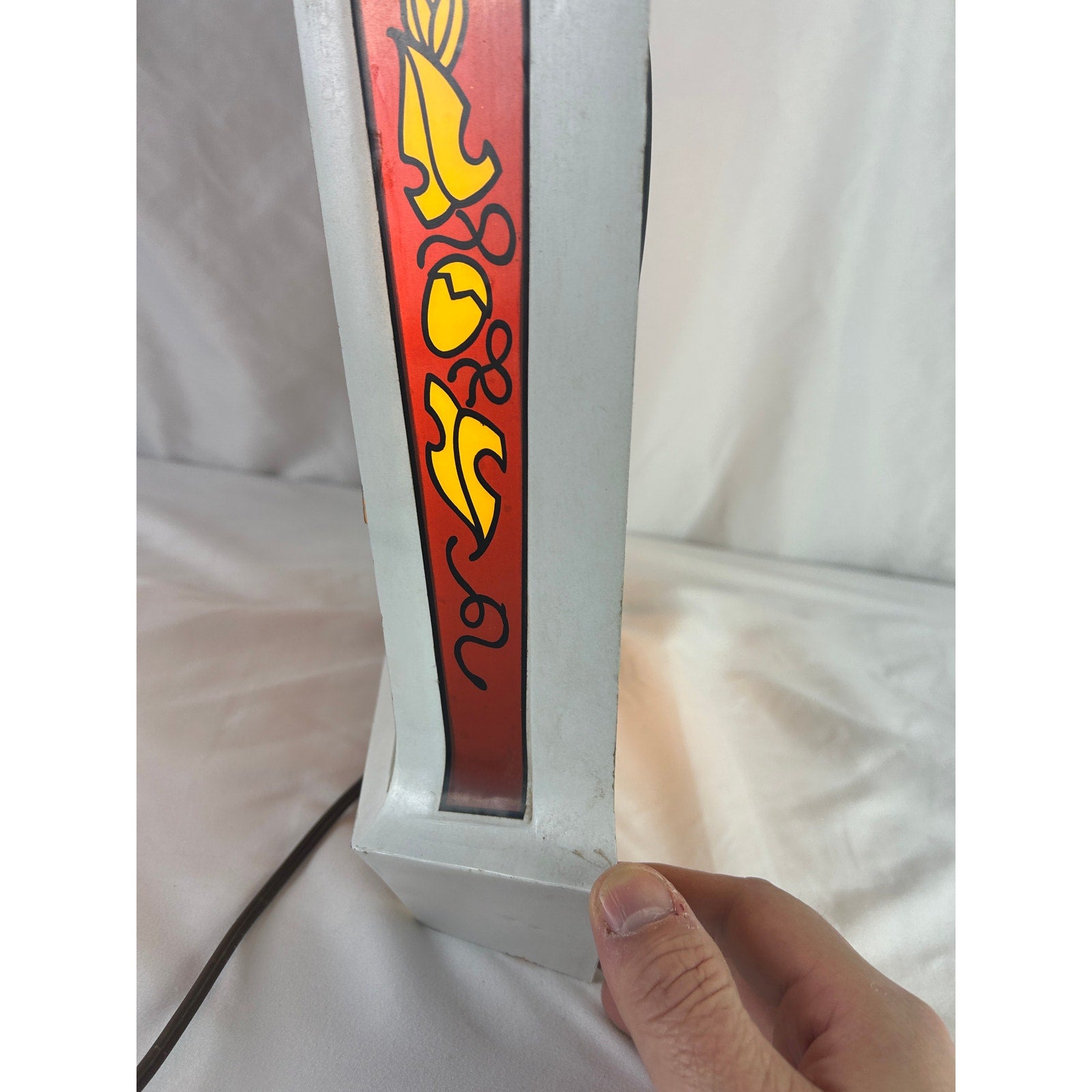 Vintage Blatz Beer Welcome Lighted Wall Sign Embosograph 34in