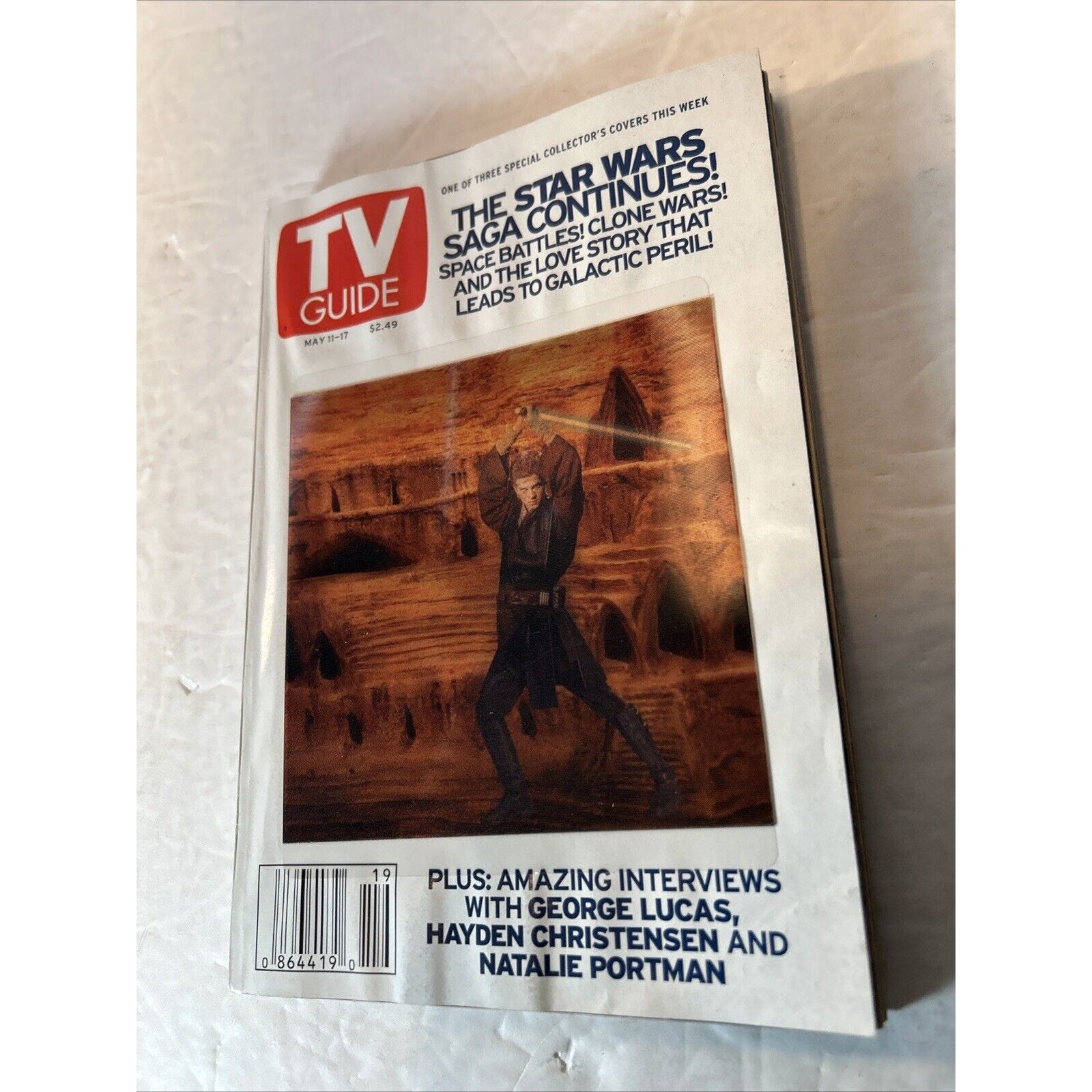 TV GUIDE Star Wars: The Phantom Menace and Clone Wars, lot of 5