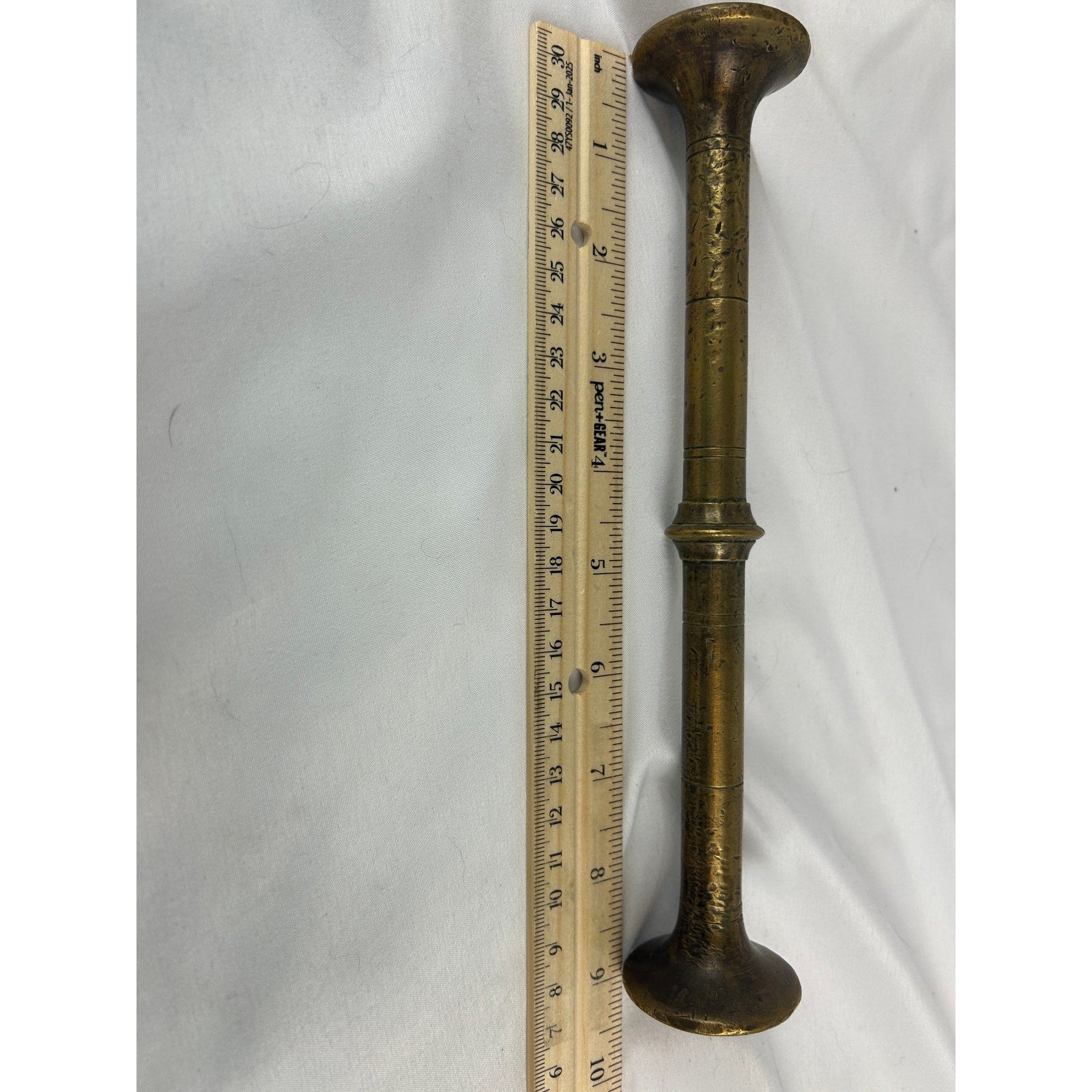 Vintage Brass Mortar and Pestle Apothecary Pharmacy Herb Spice Grinder- numbered
