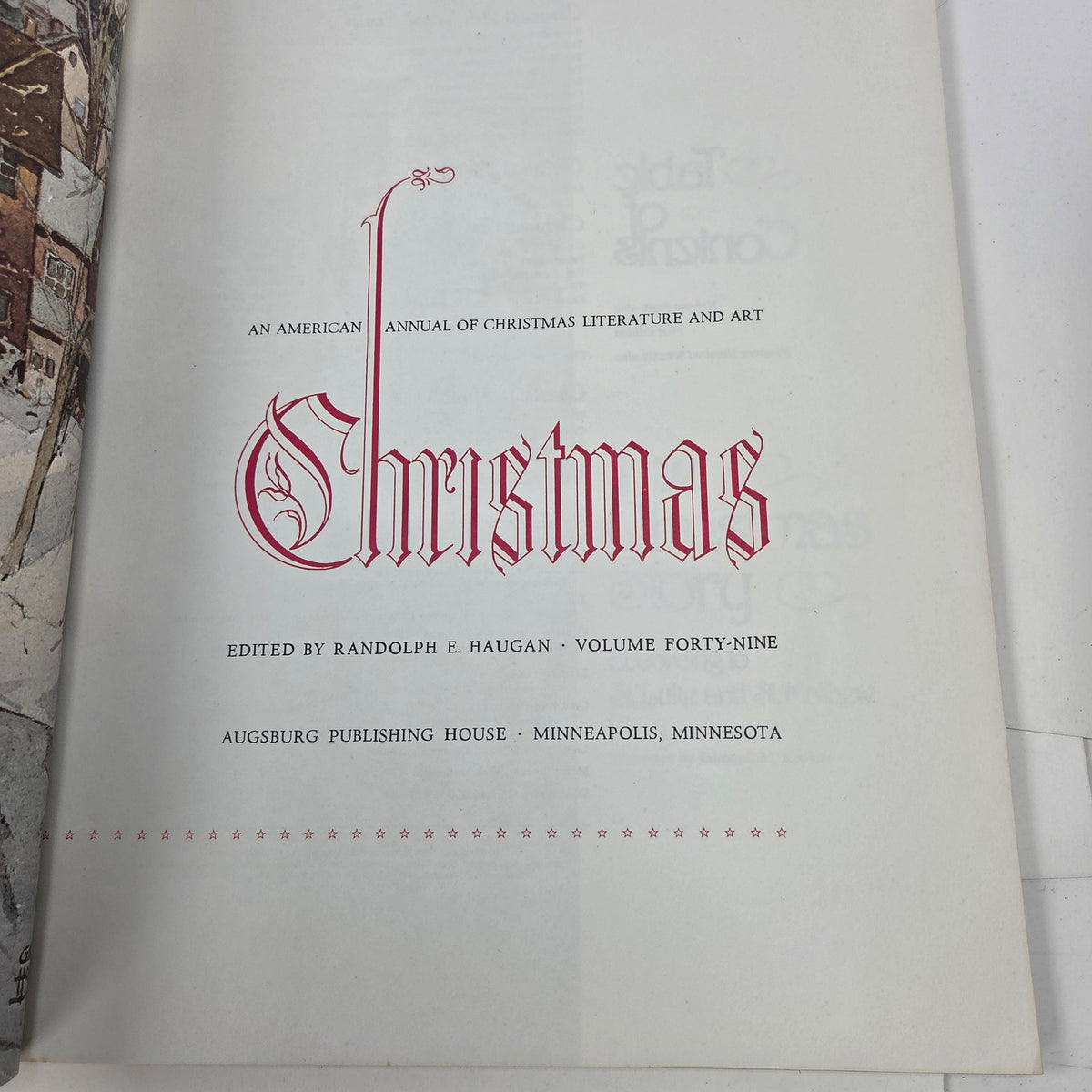 Augsburg Christmas Annual Literature Art Vol 49 51 53 Softcover Book Lot