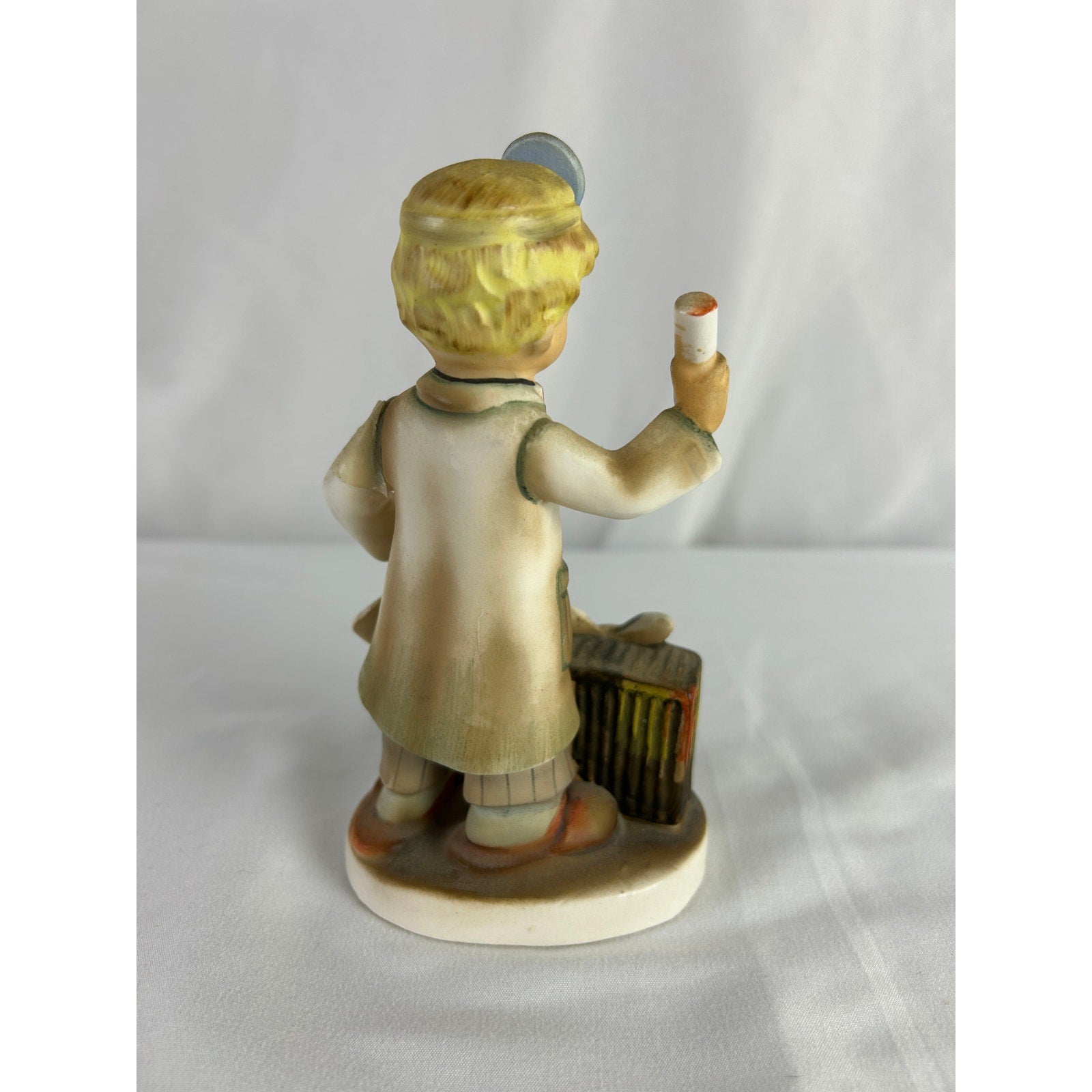 Mid Century Lefton Little Doctor Figurine Boy Dog Medical Theme