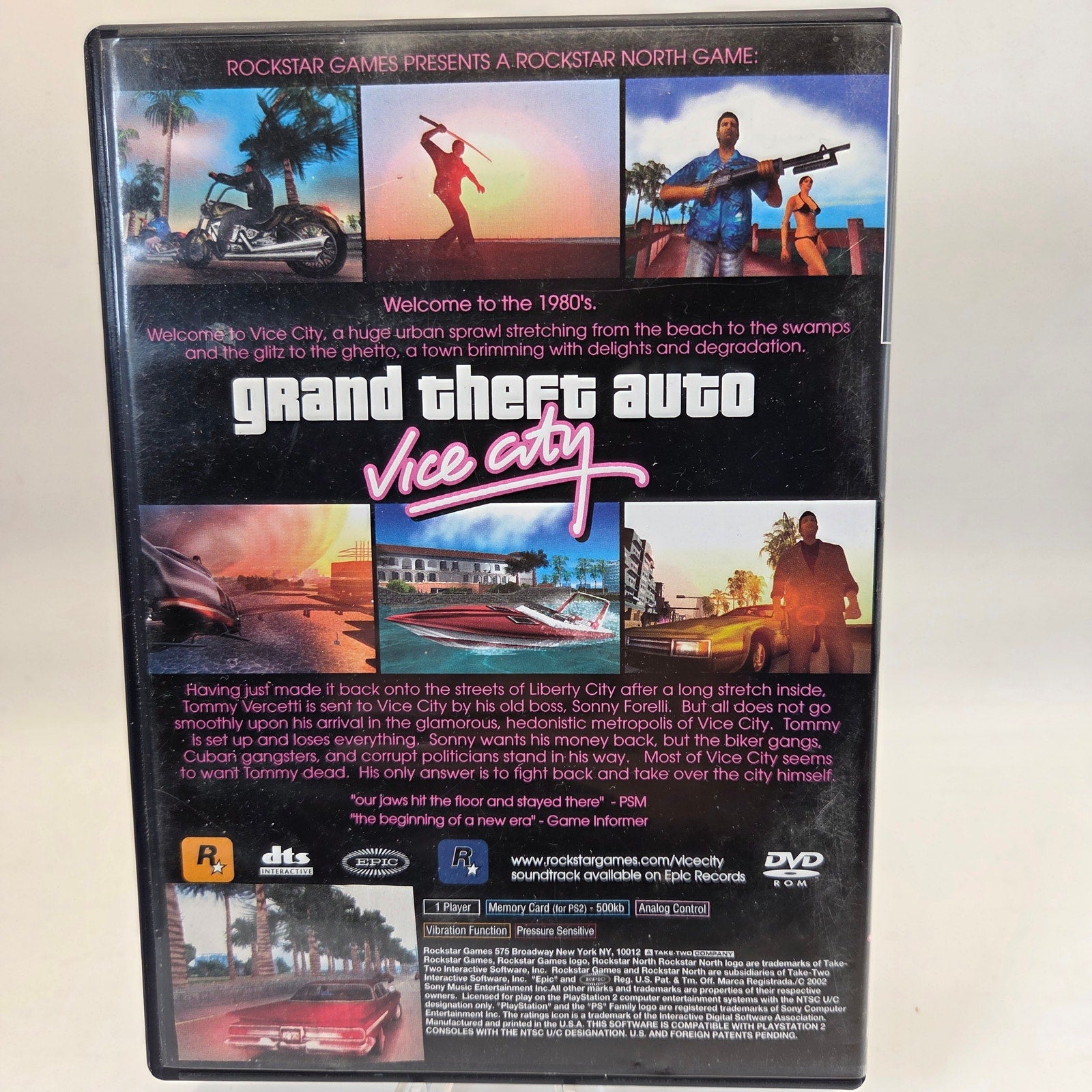 Sony PS2 Grand Theft Auto Vice City Complete Map Manual Black Label Game