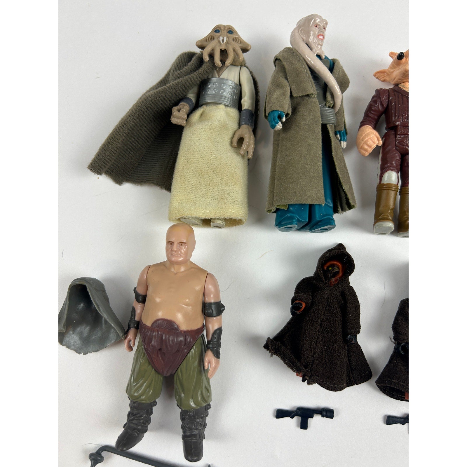 Vintage Kenner Star Wars Lot 30 Boba Leia Boushh Jawas + Vader Case