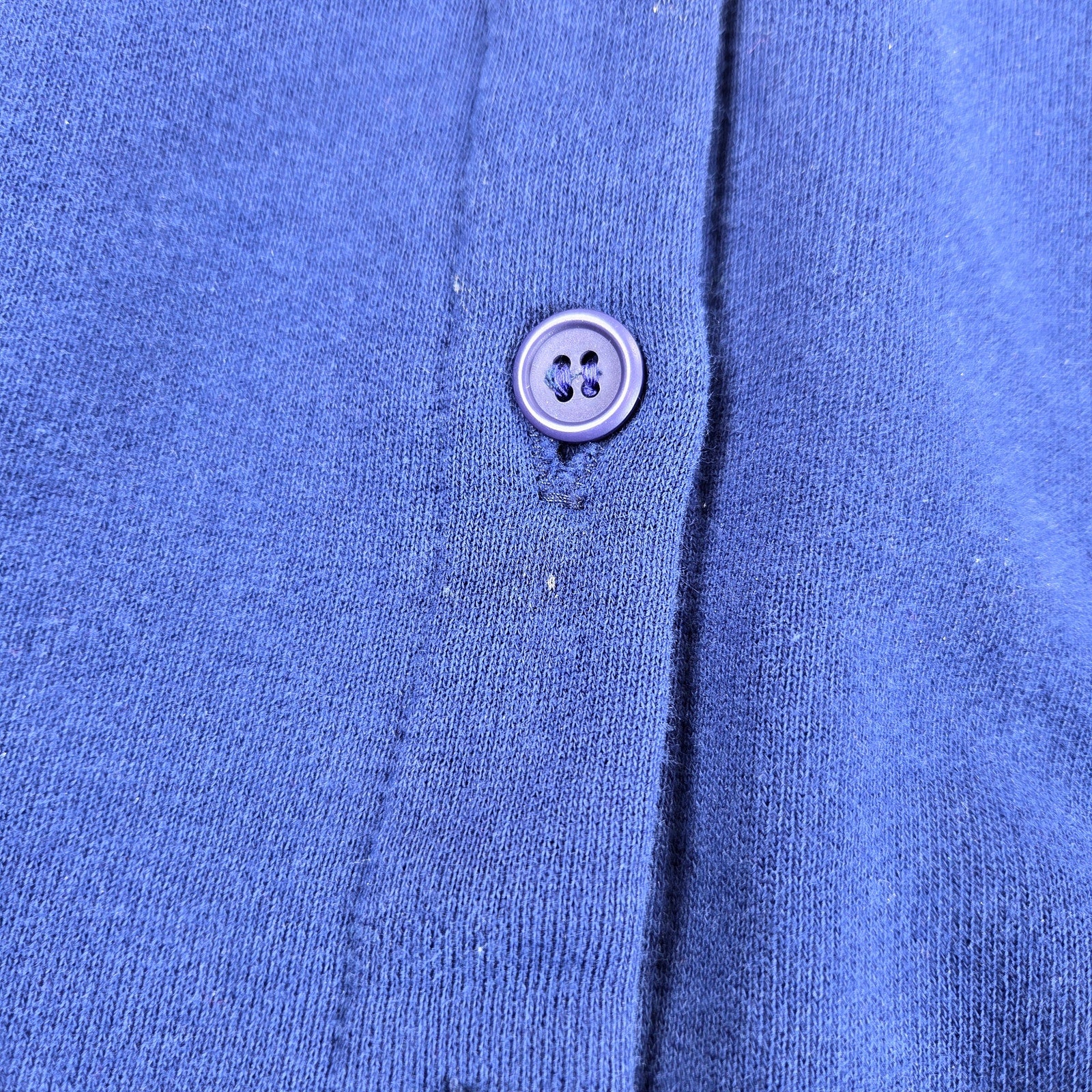 Vintage Quilter At Heart Embroidered Button Front Sweatshirt Womens XL Blue