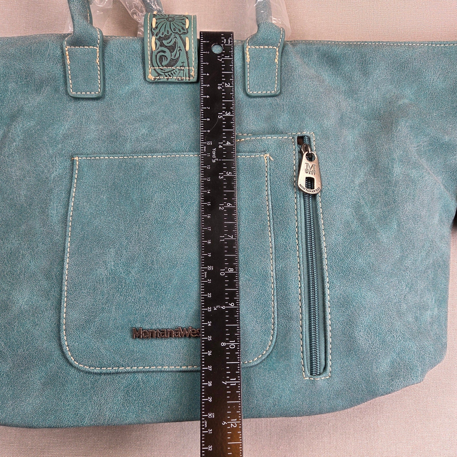 Montana West Twin Creek BF876 Western Turquoise Stone Tote Handbag NWT 2023