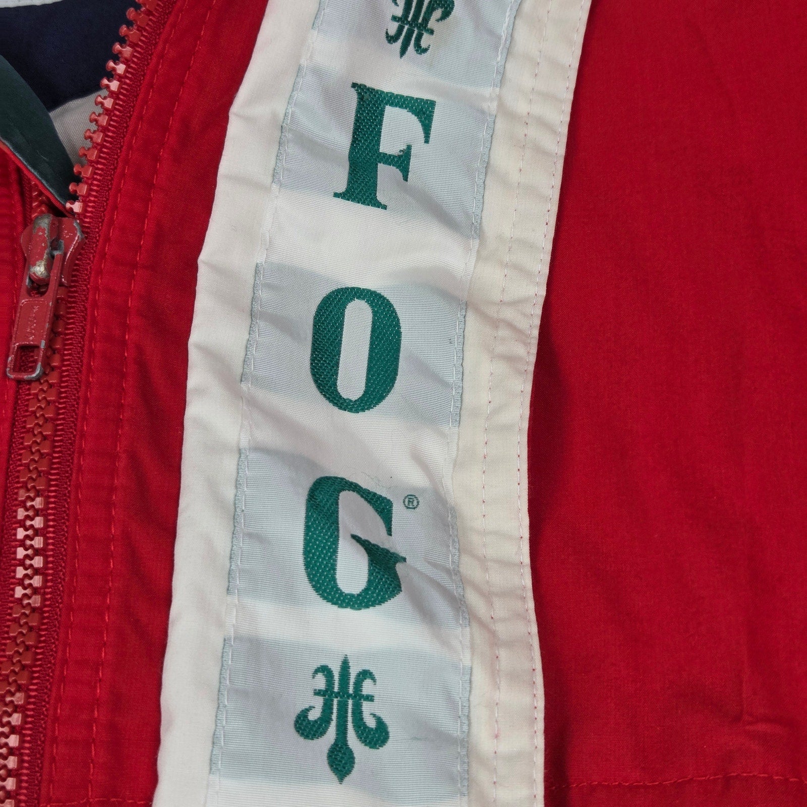 London Fog FOG Vintage Sailing Jacket Windbreaker Hooded Korea Mens M