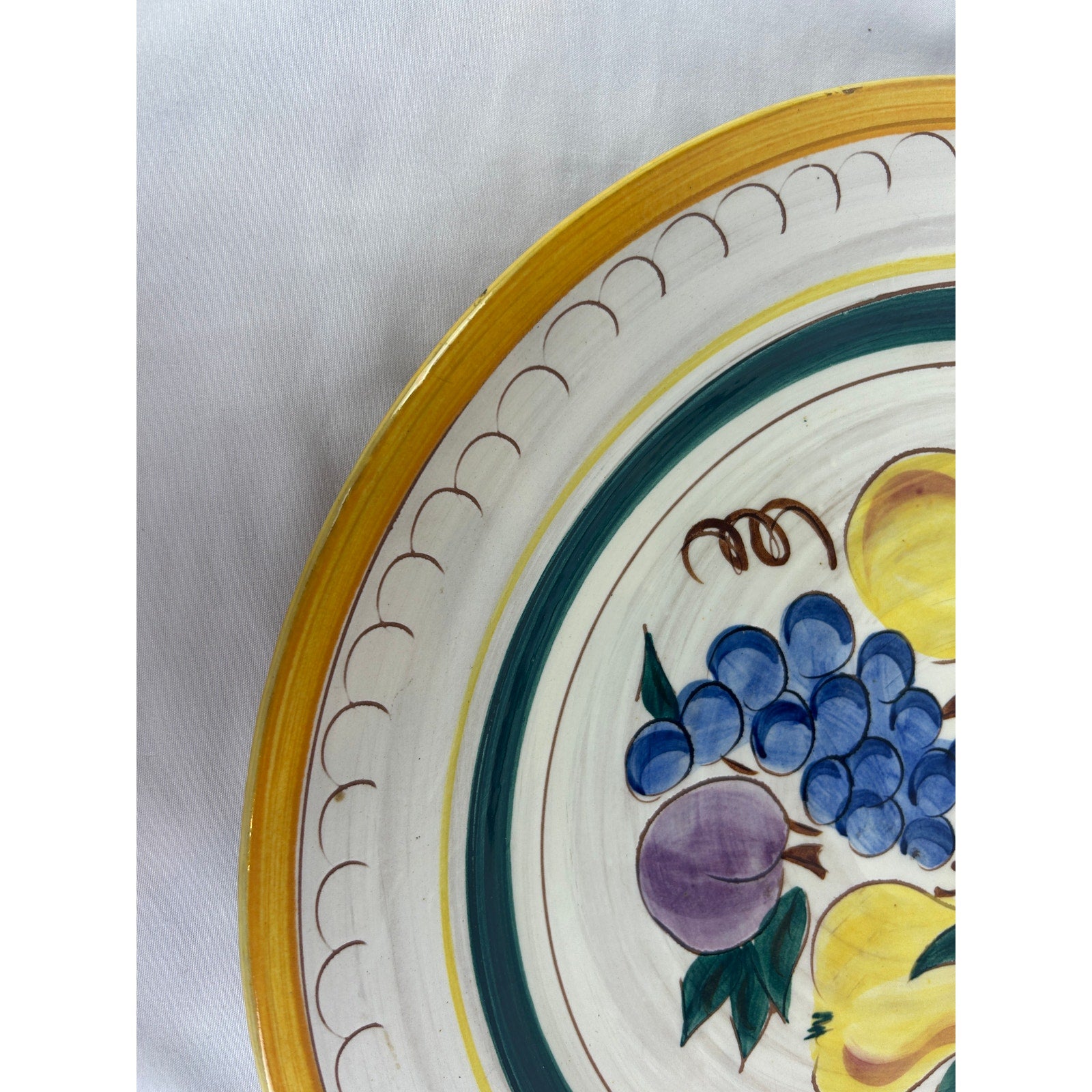 Stangl Pottery Fruit Platter Charger 14 Inch Hand Painted Trenton NJ