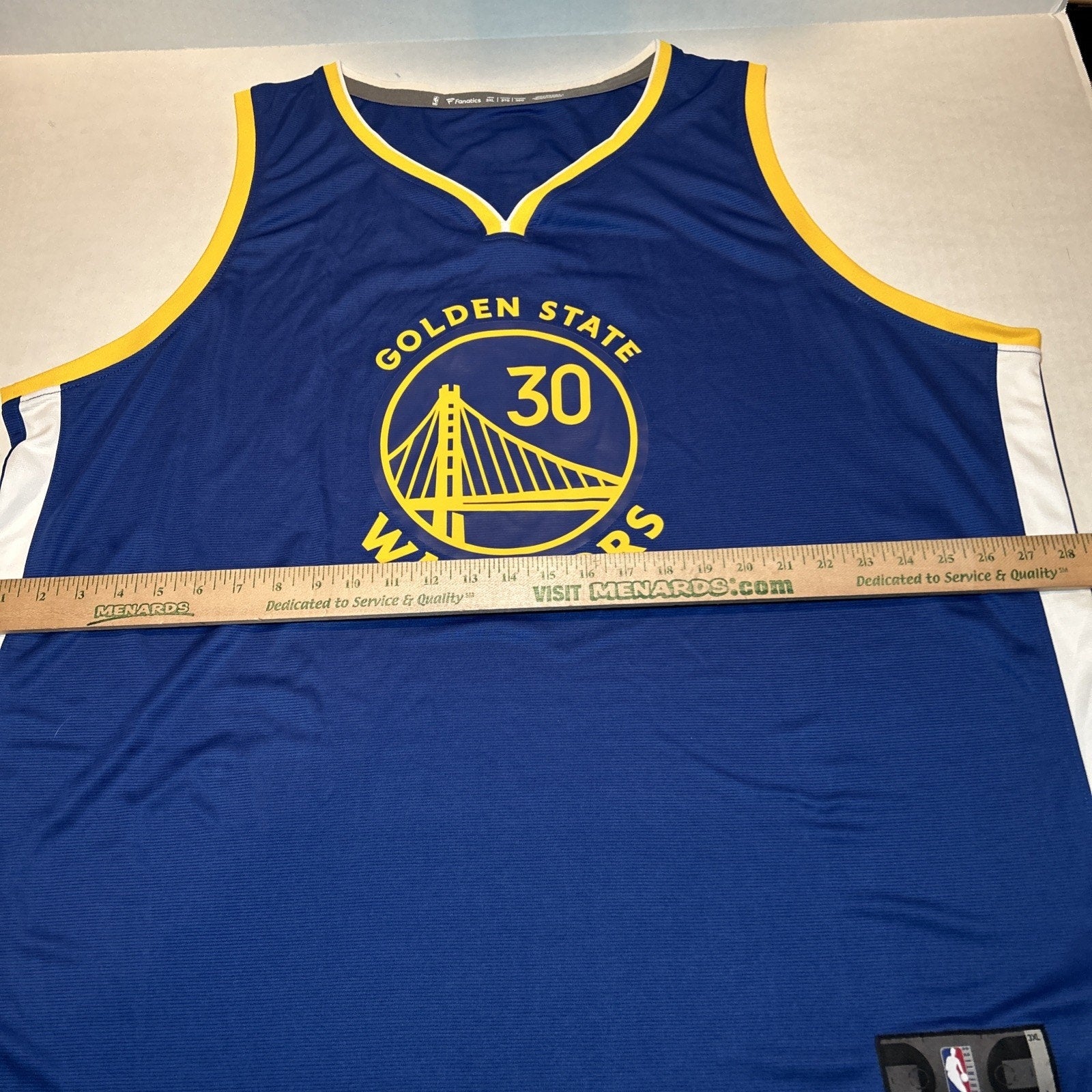 Steph Curry #30 Warriors Fanatics Jersey 3XL NBA NWT Fast Break Basketball