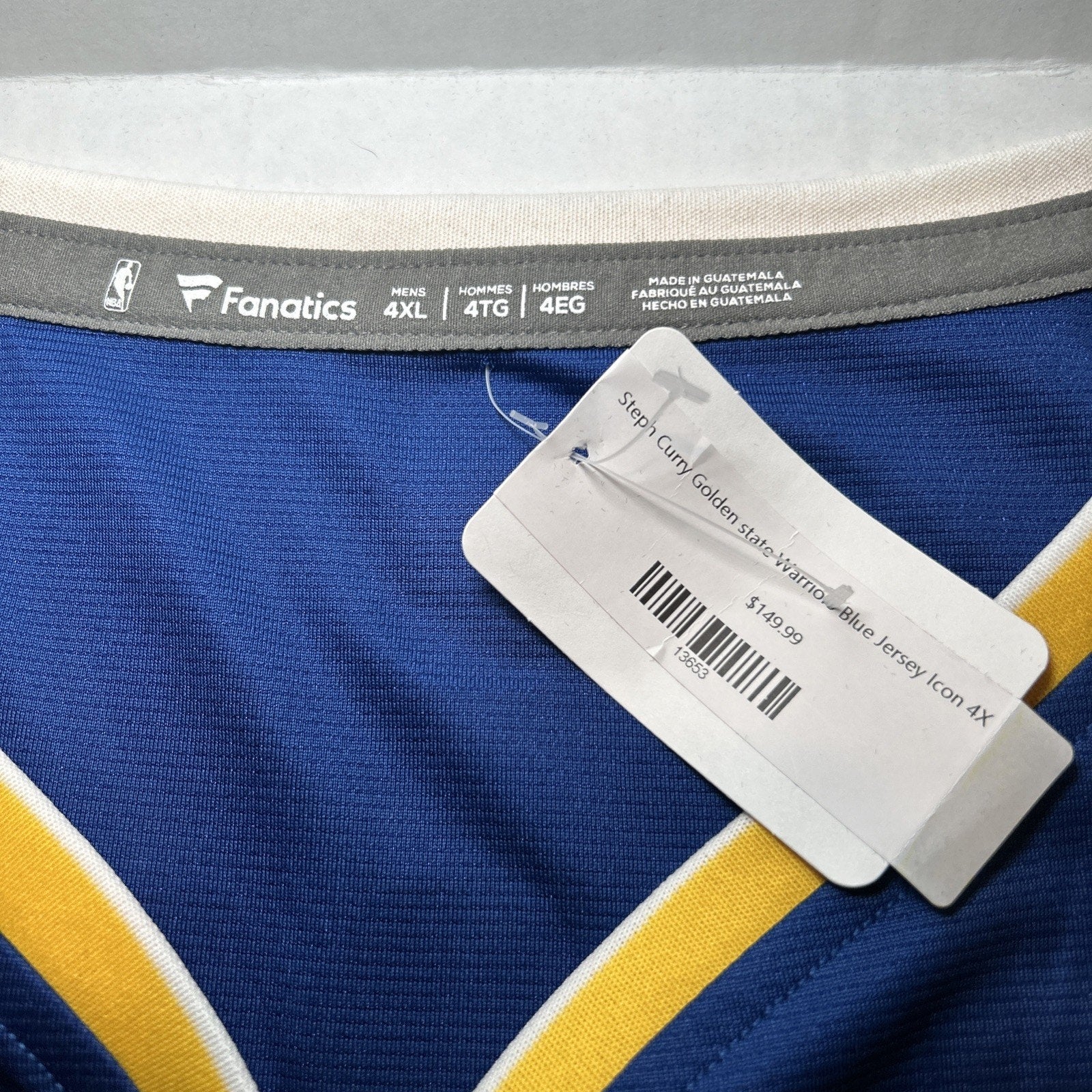 Steph Curry #30 Golden State Warriors- Fanatic Basketball Jersey - Size 4XL