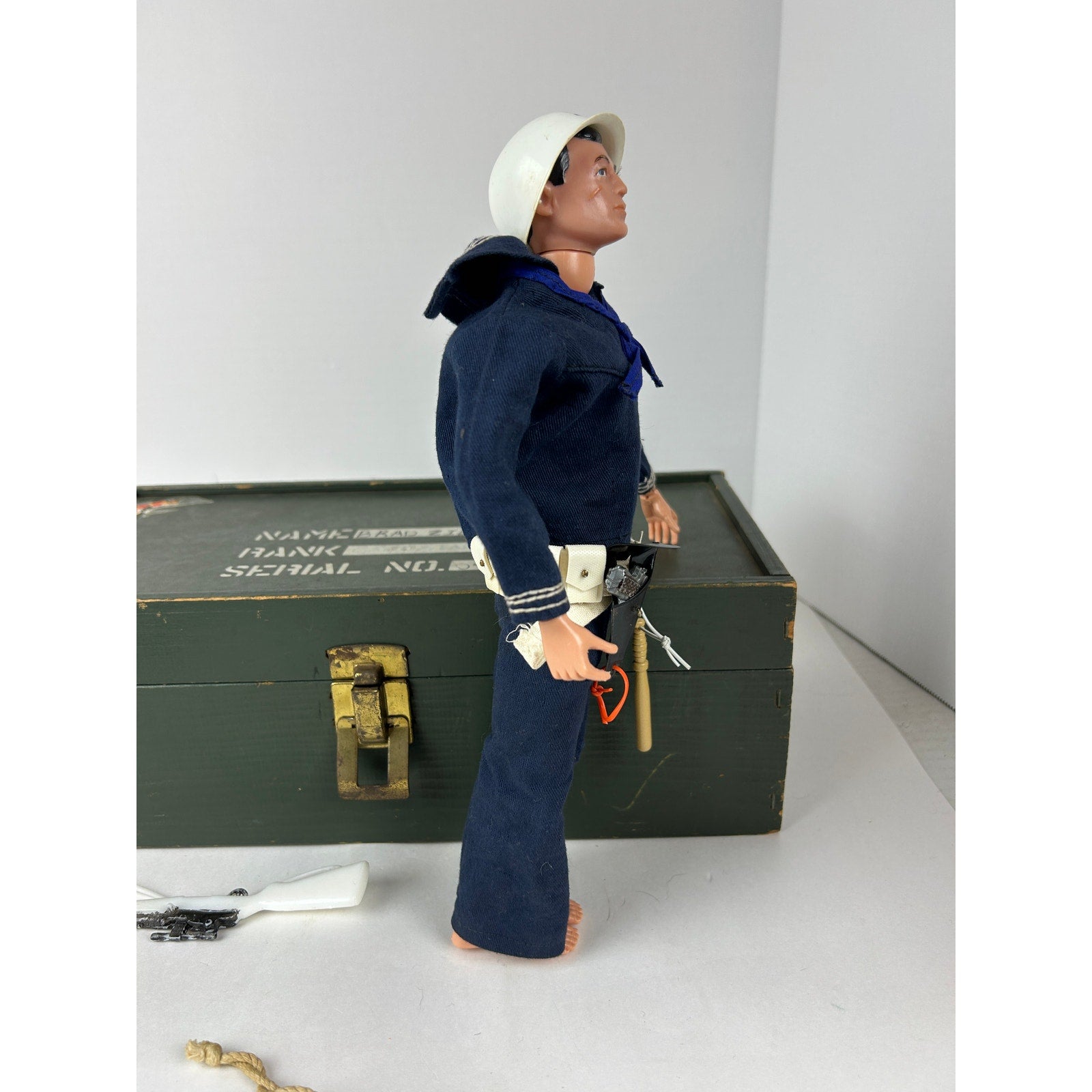 1964 GI Joe Shore Patrol Set with Footlocker Navy Gear 1960s Action Sailor