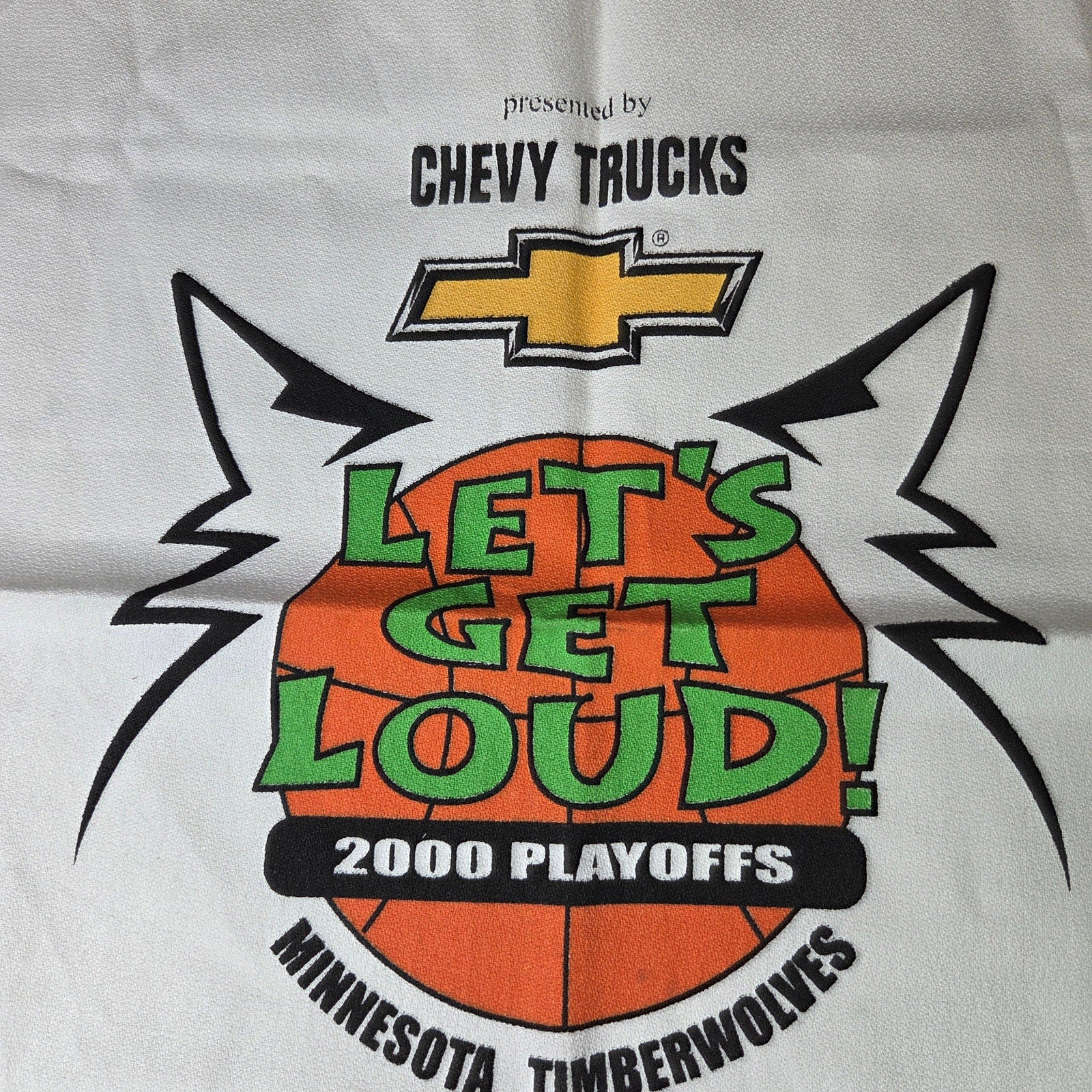 Minnesota Timberwolves 2000 Playoffs “Let’s Get Loud!” Fan Towel Chevy