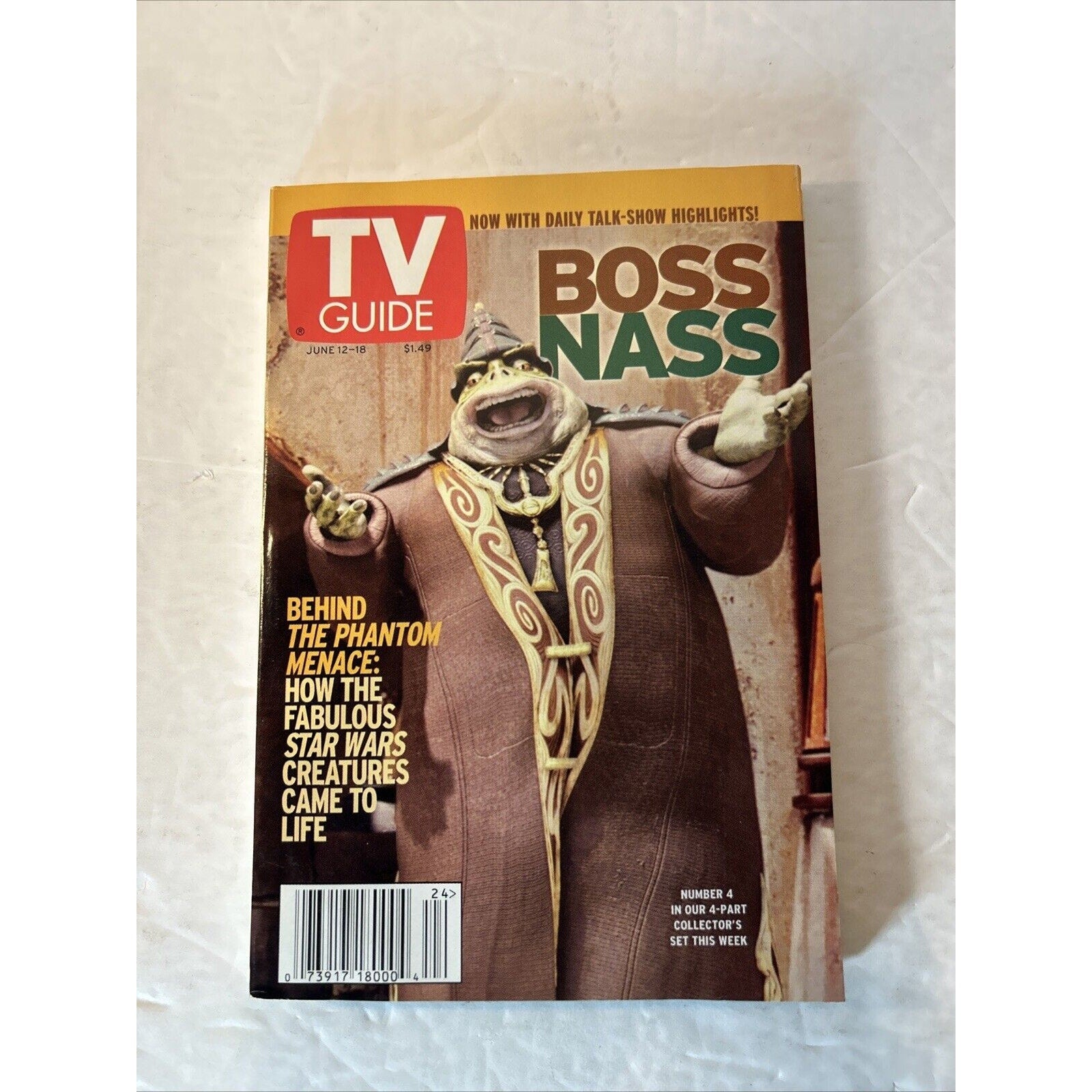 TV GUIDE Star Wars: The Phantom Menace and Clone Wars, lot of 5