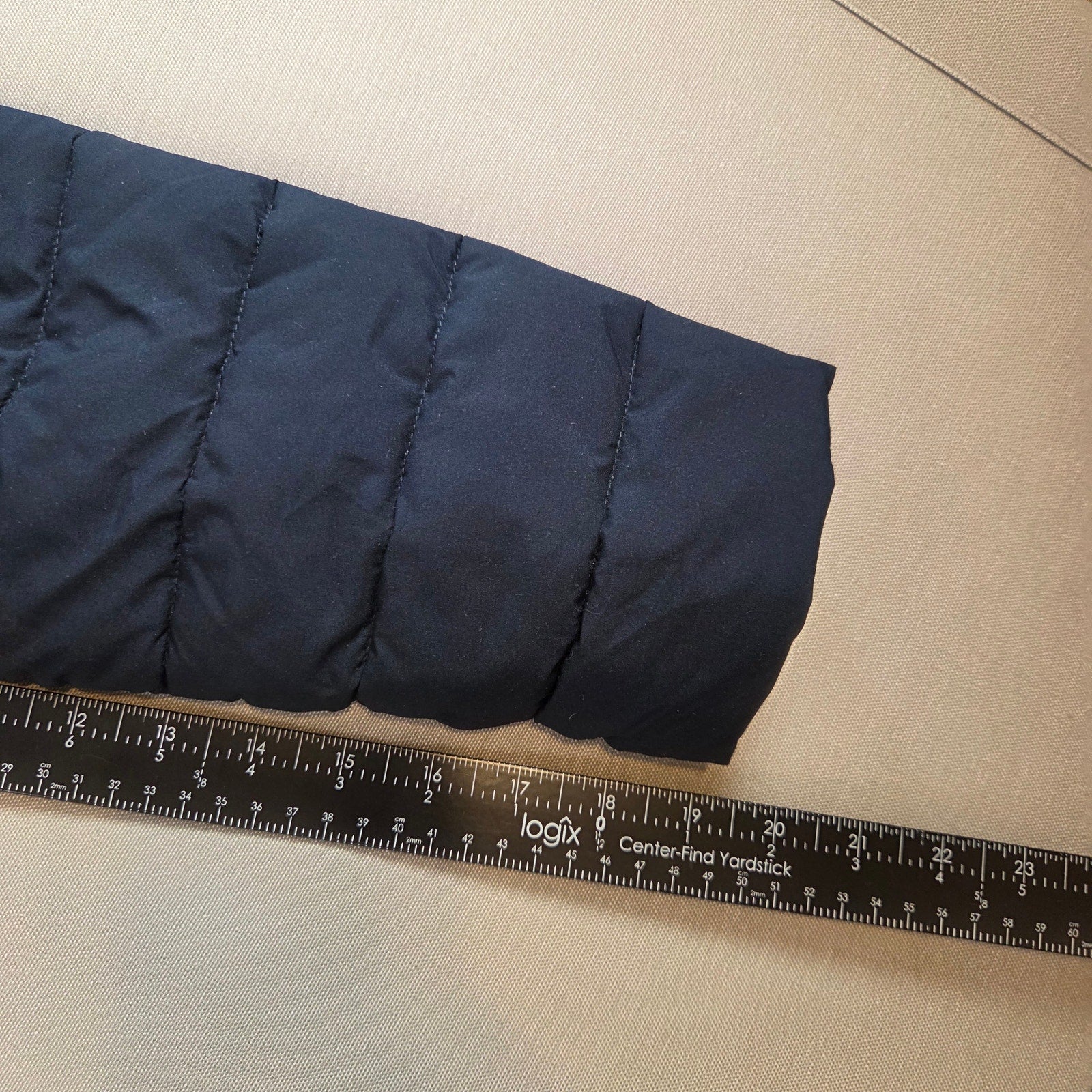 Lauren Ralph Lauren Women’s Long Hooded Puffer Coat Jacket Navy Size Large