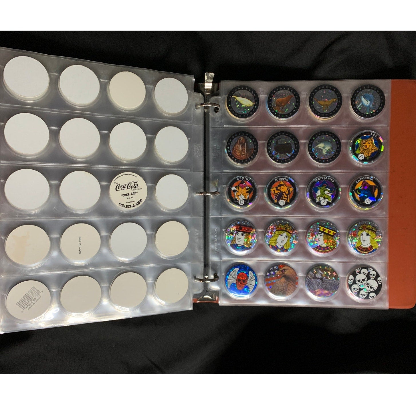 Vintage 1990s POG Collection Binder 350+ POGs Holographic Slammers Mixed Lot