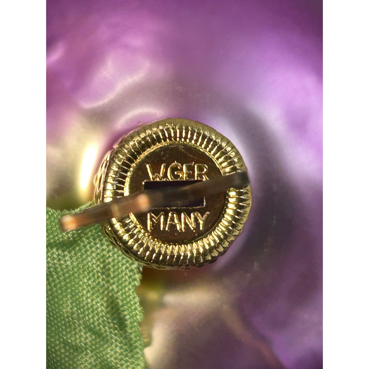Vintage Inge-Glas Purple Plum Fruit Glass Christmas Ornament West Germany