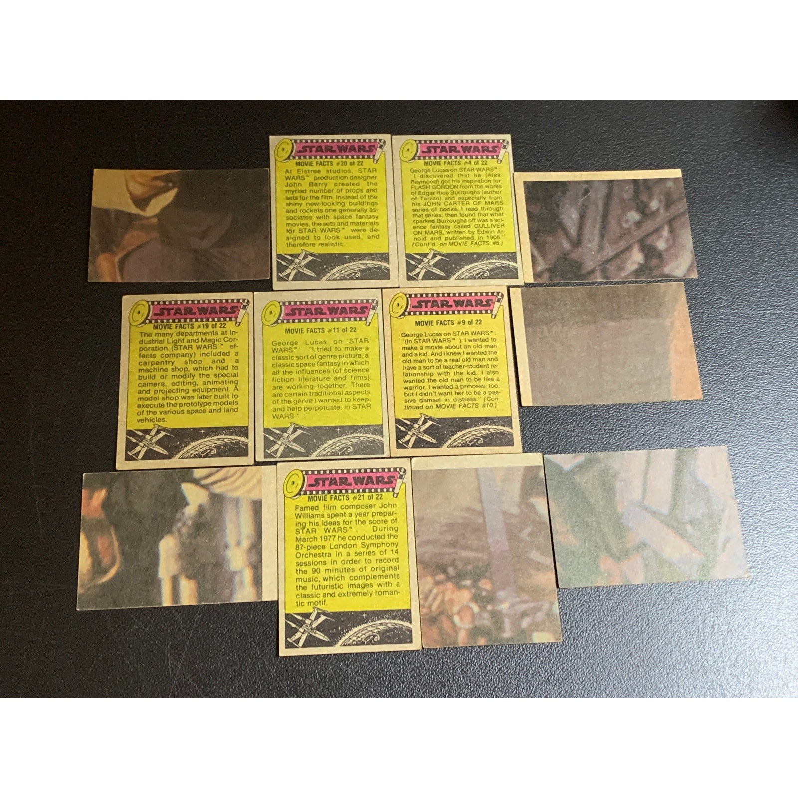 Star Wars 1978 Series 4 (B) Complete Card & Sticker Set Very Good Condition