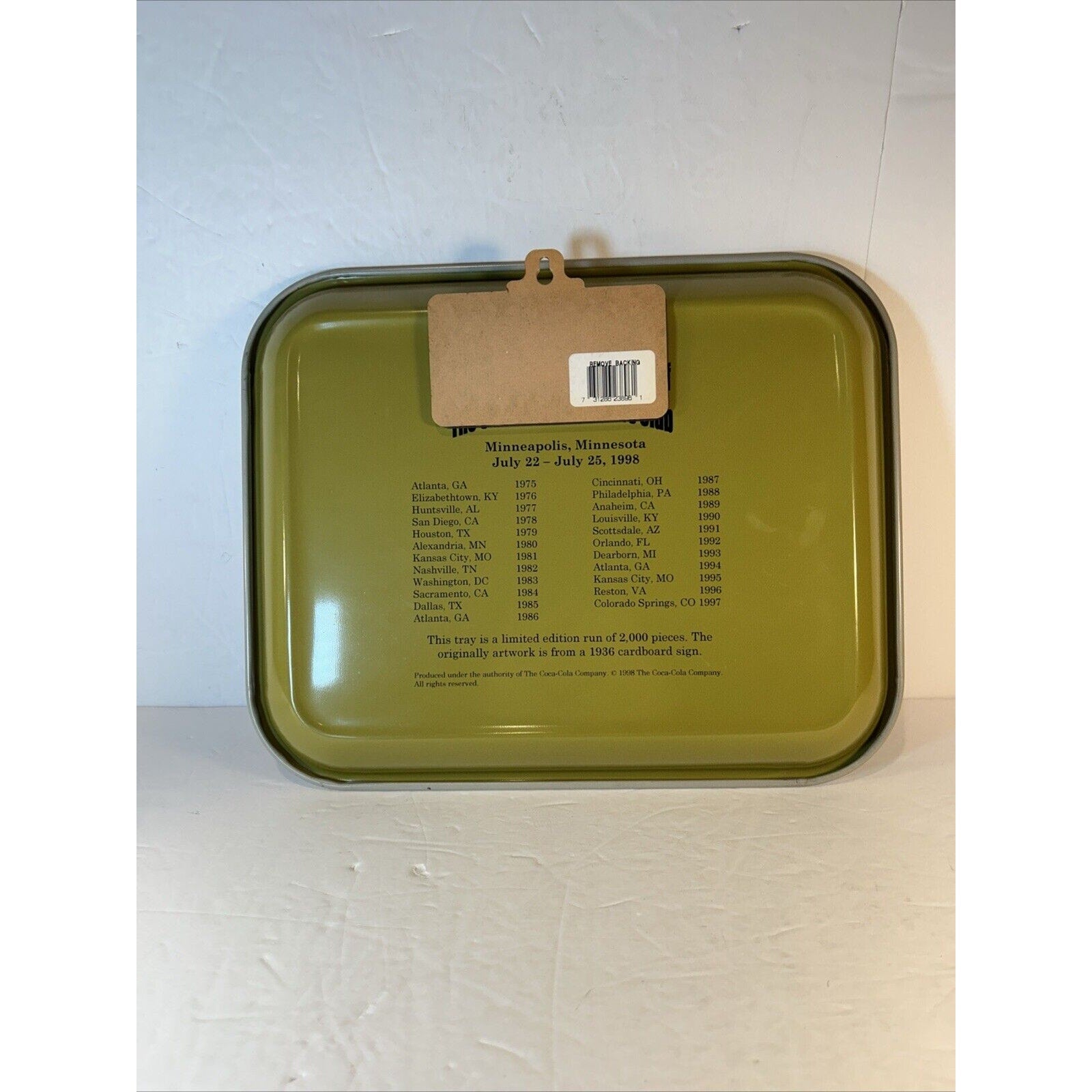 Coca-Cola Commemorative Tray 24th Collectors Club Convention Woman at Boat Wheel