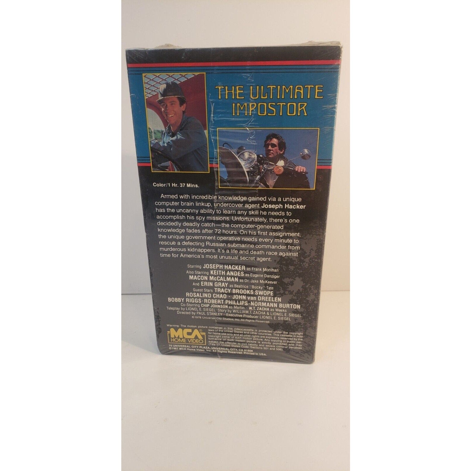 Ultimate Imposter VHS 1987 Sealed Joseph Hacker 72 Hour Deadline Rare NTSC NR