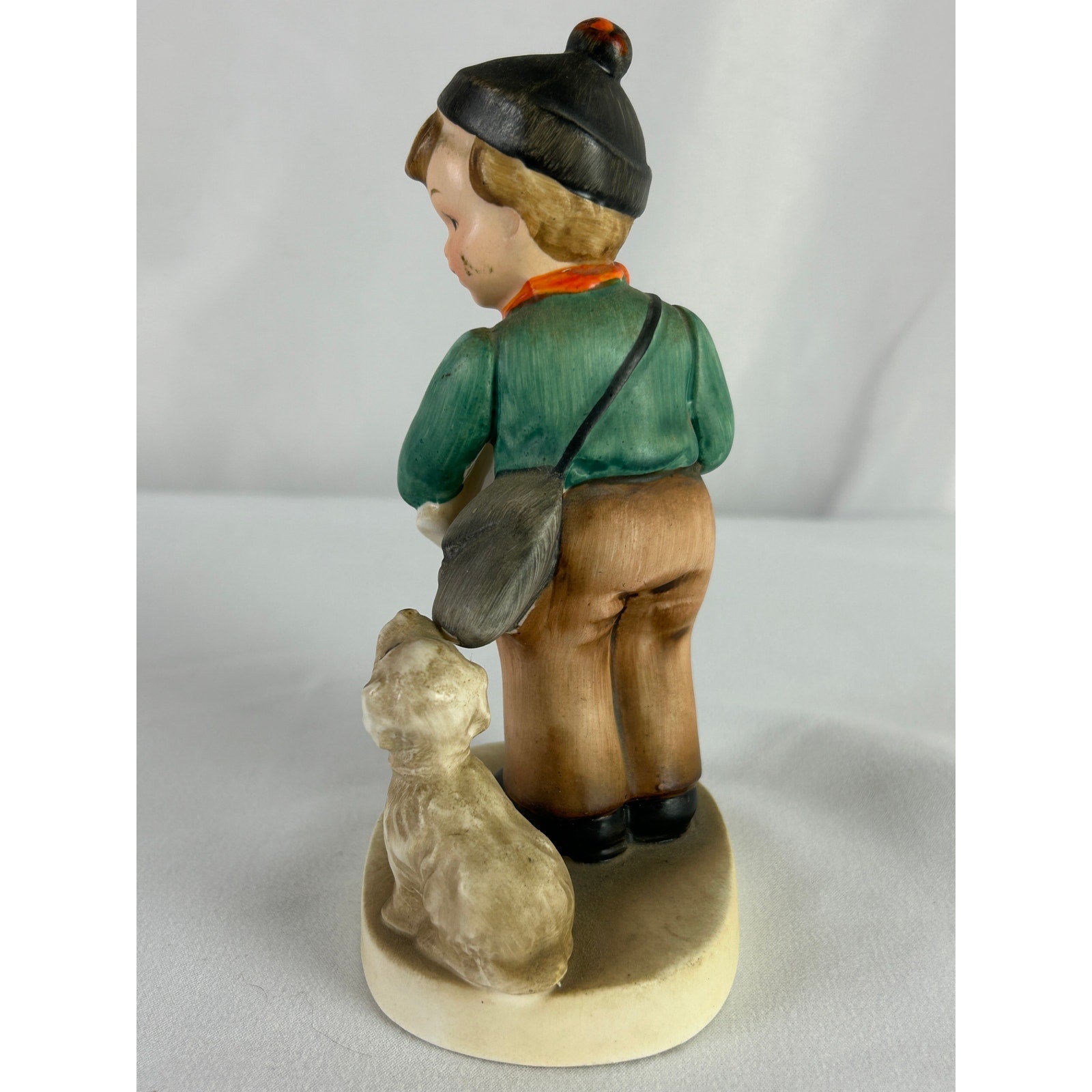 Mid Century Napco Boy Dog Umbrella Figurine Japan Ceramic