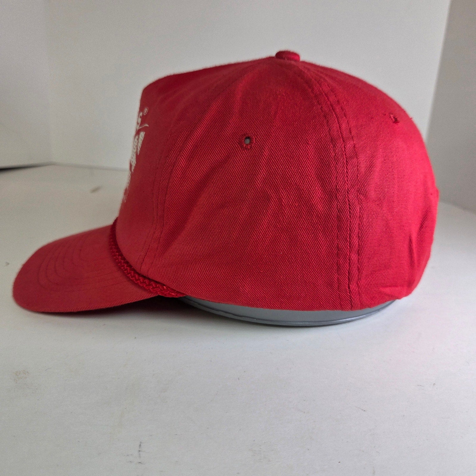 Vintage Adidas HOO'S #1 Red Snapback Rope Hat Ama Pro Philippines 80s 90s