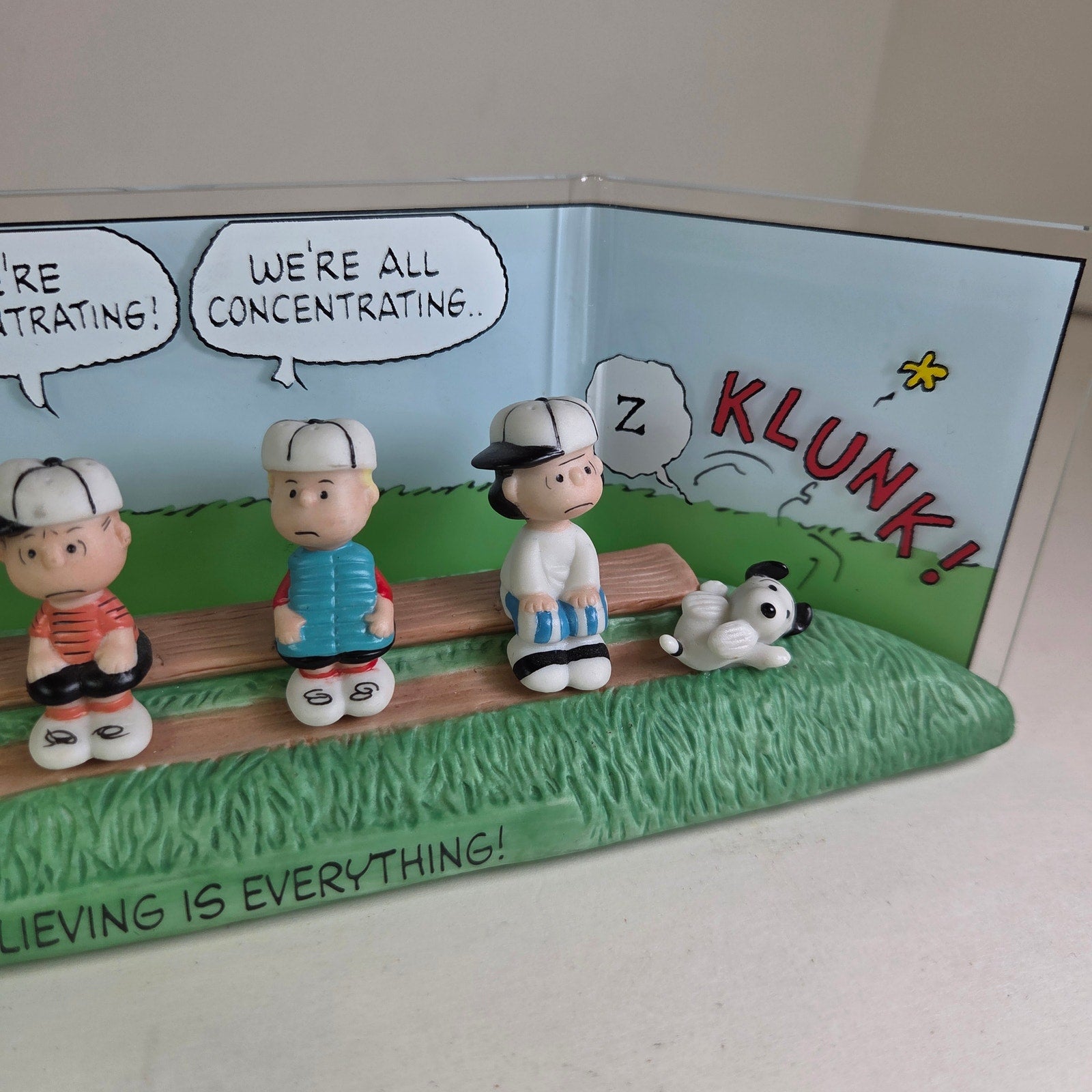 Hallmark Peanuts Gallery The Winning Team Baseball Figurine Snoopy 2000 LE