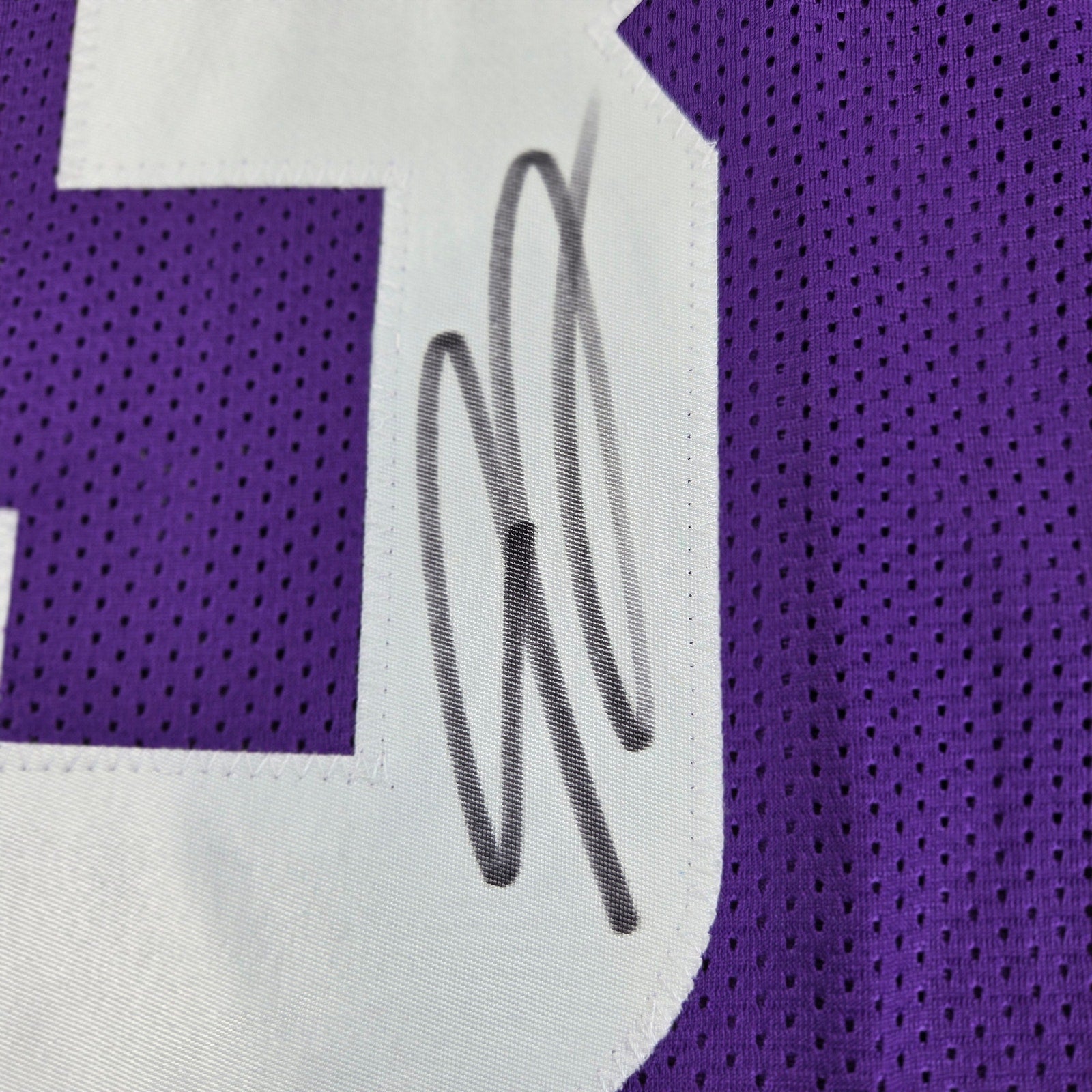 Jordan Addison Signed Custom Minnesota Vikings Purple Jersey XL JSA COA