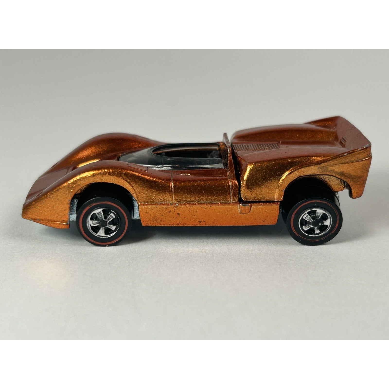 Vintage Hot Wheels 1969 McLaren M6A Redline Diecast Car W/Button